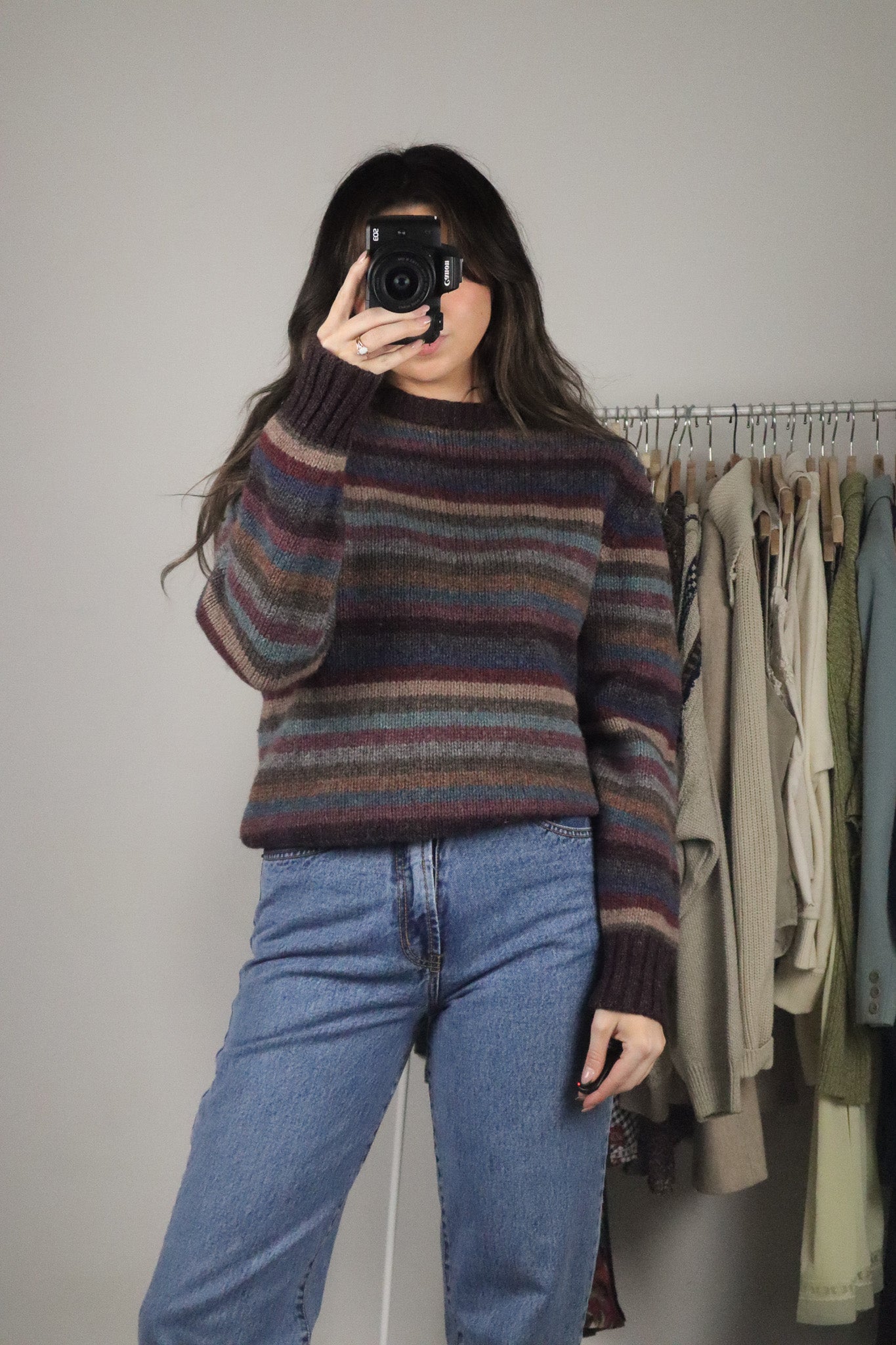 Vintage x Wool Striped Sweater (S)