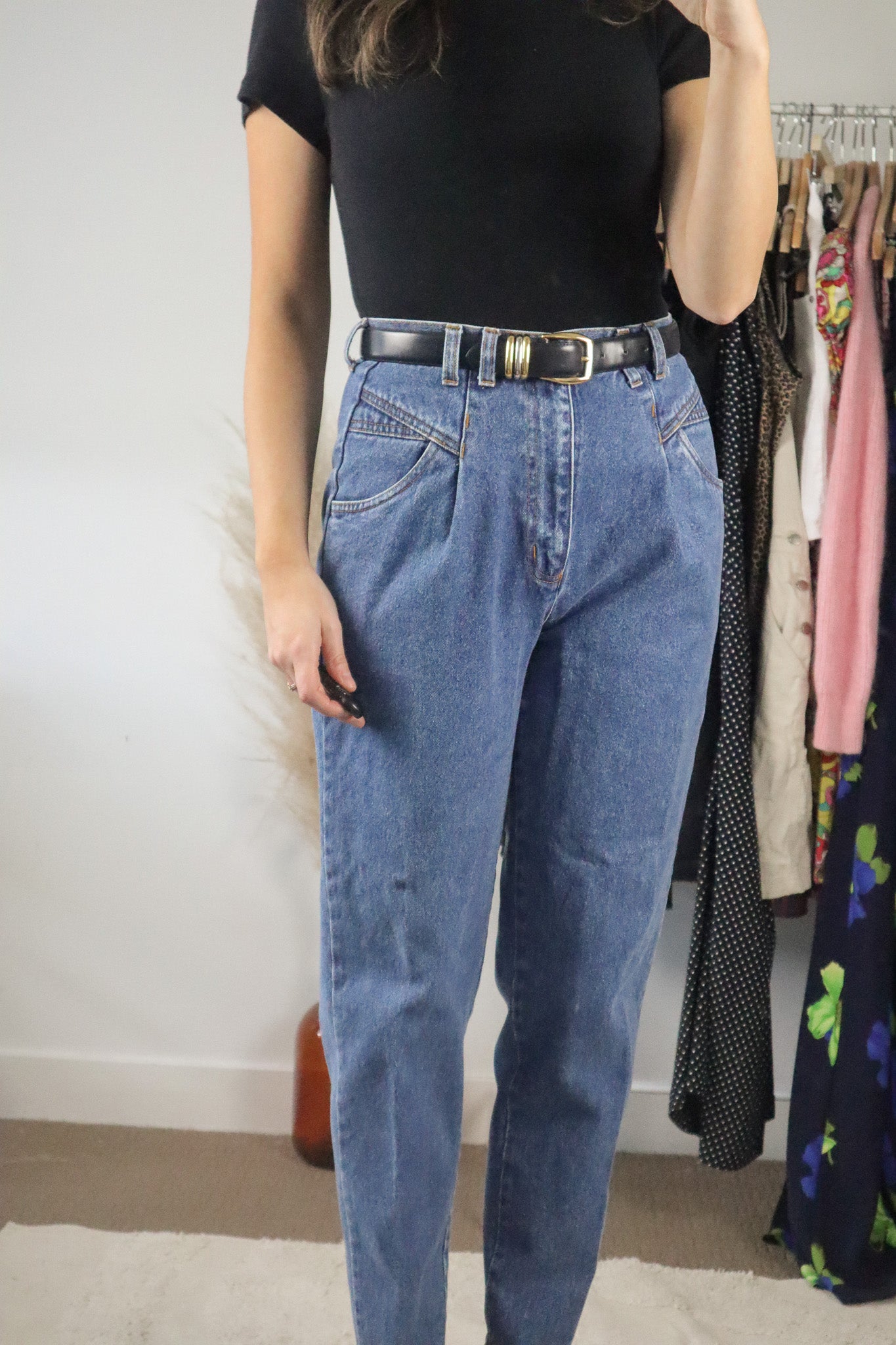 Vintage x Leather Belt (S)