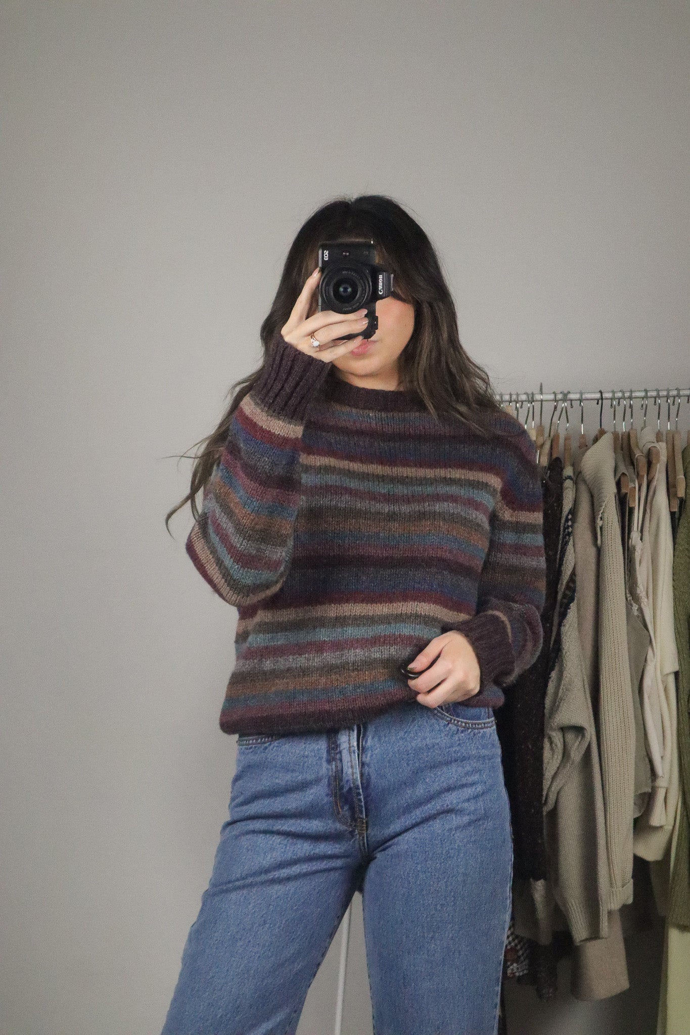 Vintage x Wool Striped Sweater (S)