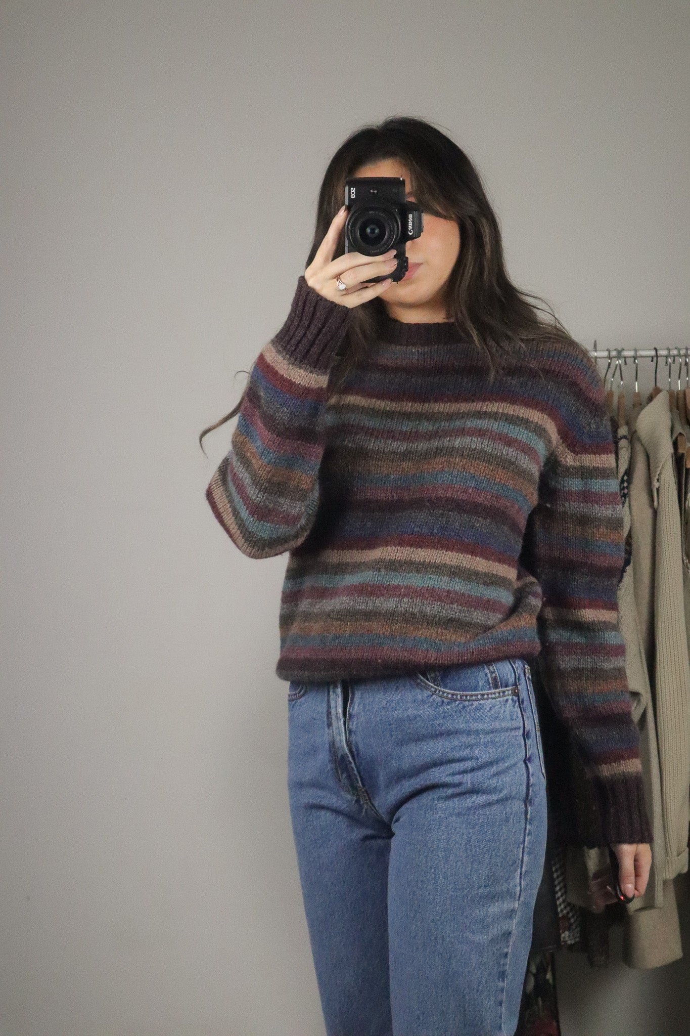 Vintage x Wool Striped Sweater (S)
