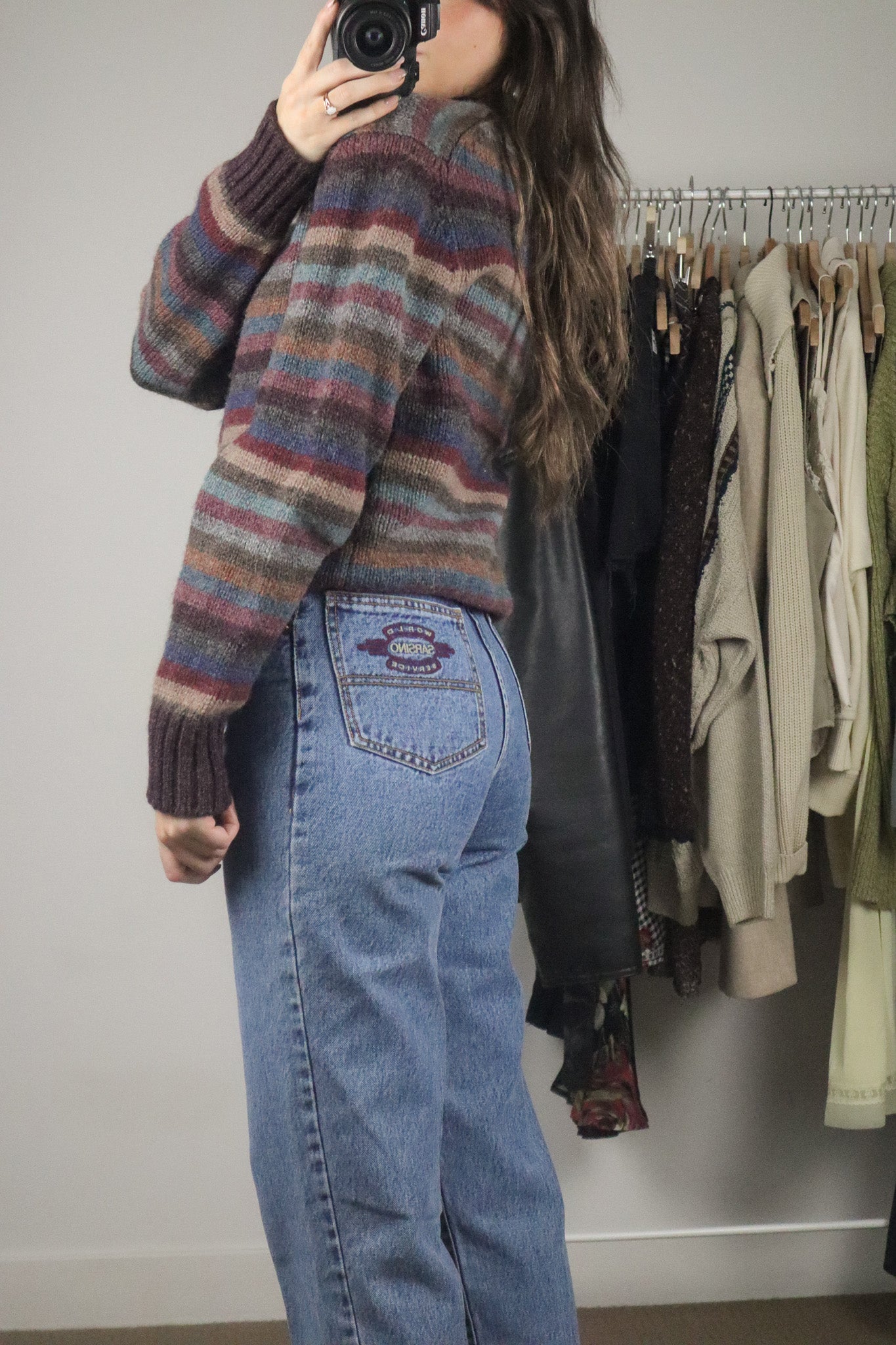 Vintage x Wool Striped Sweater (S)