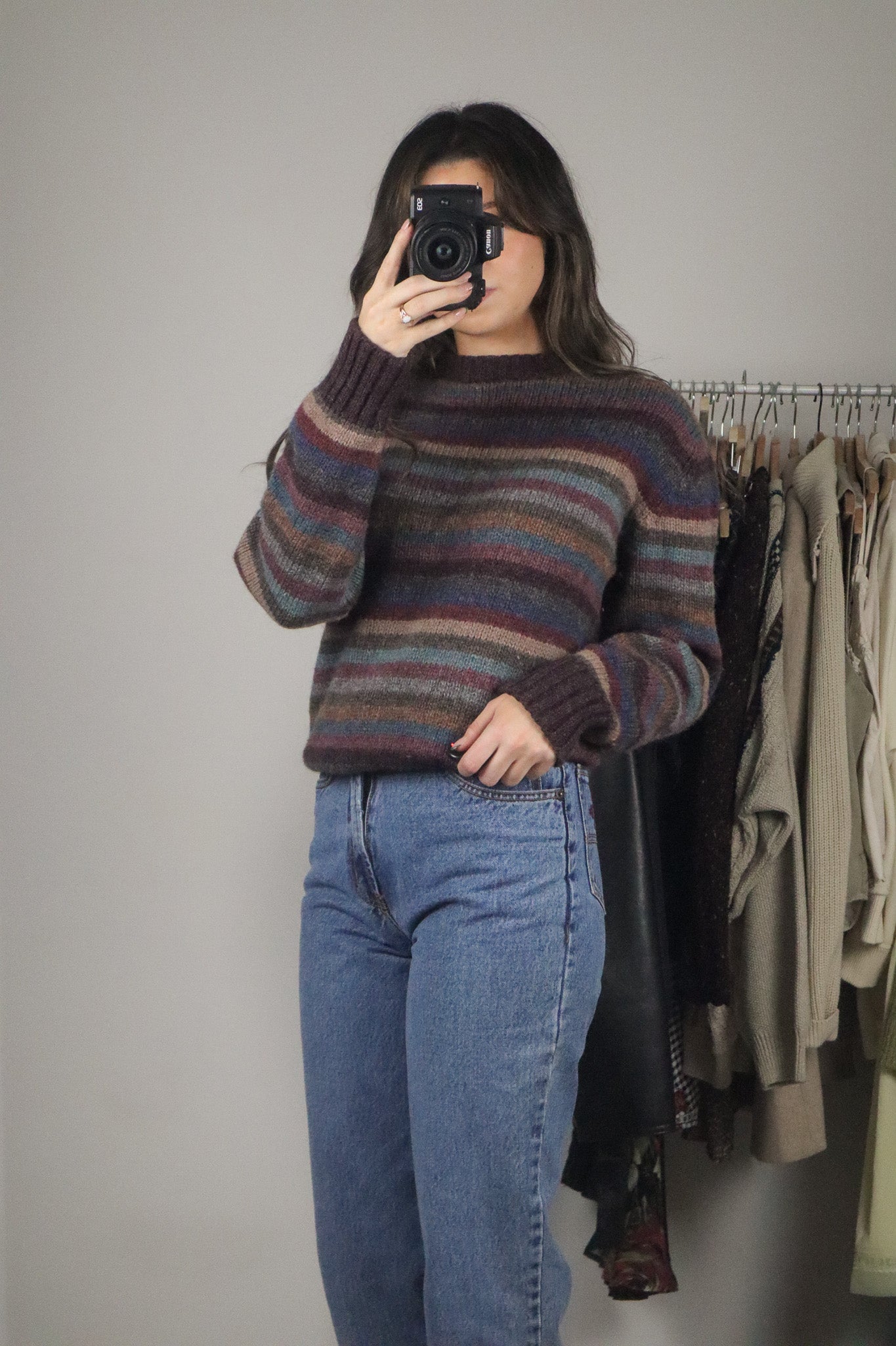 Vintage x Wool Striped Sweater (S)