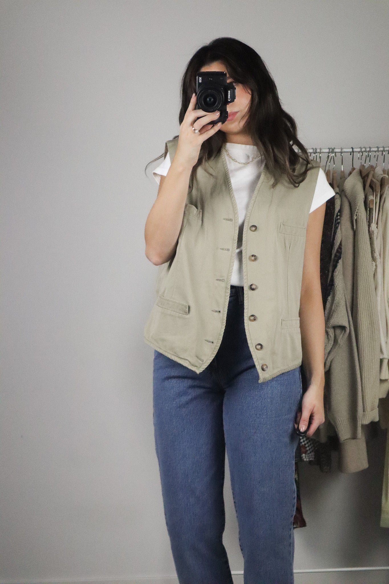 Vintage x Waist Coat (M/L)
