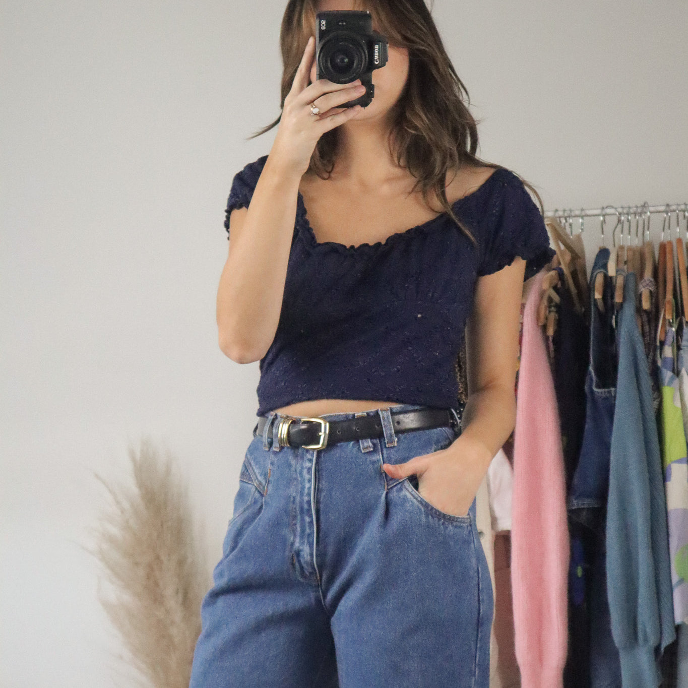 Vintage x Eyelet Blouse (M)