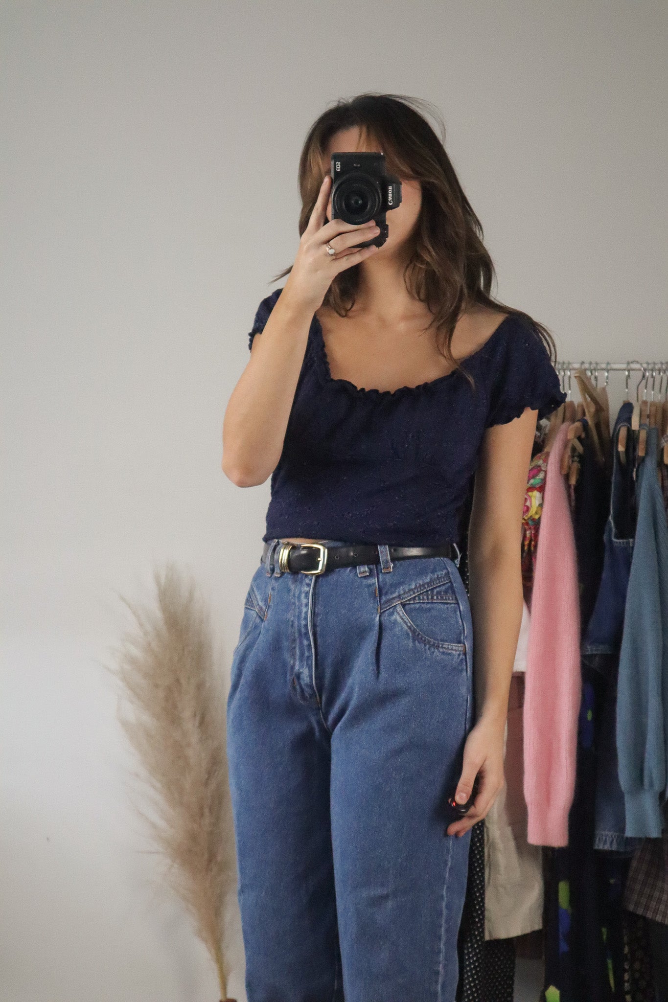 Vintage x Eyelet Blouse (M)