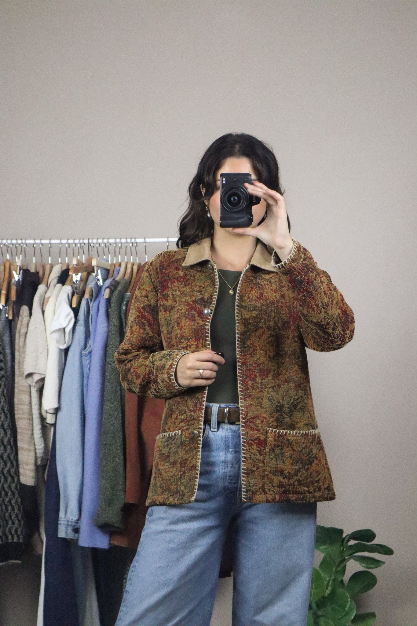 Made in Canada x Vintage x Tapestry Chore Coat (S)