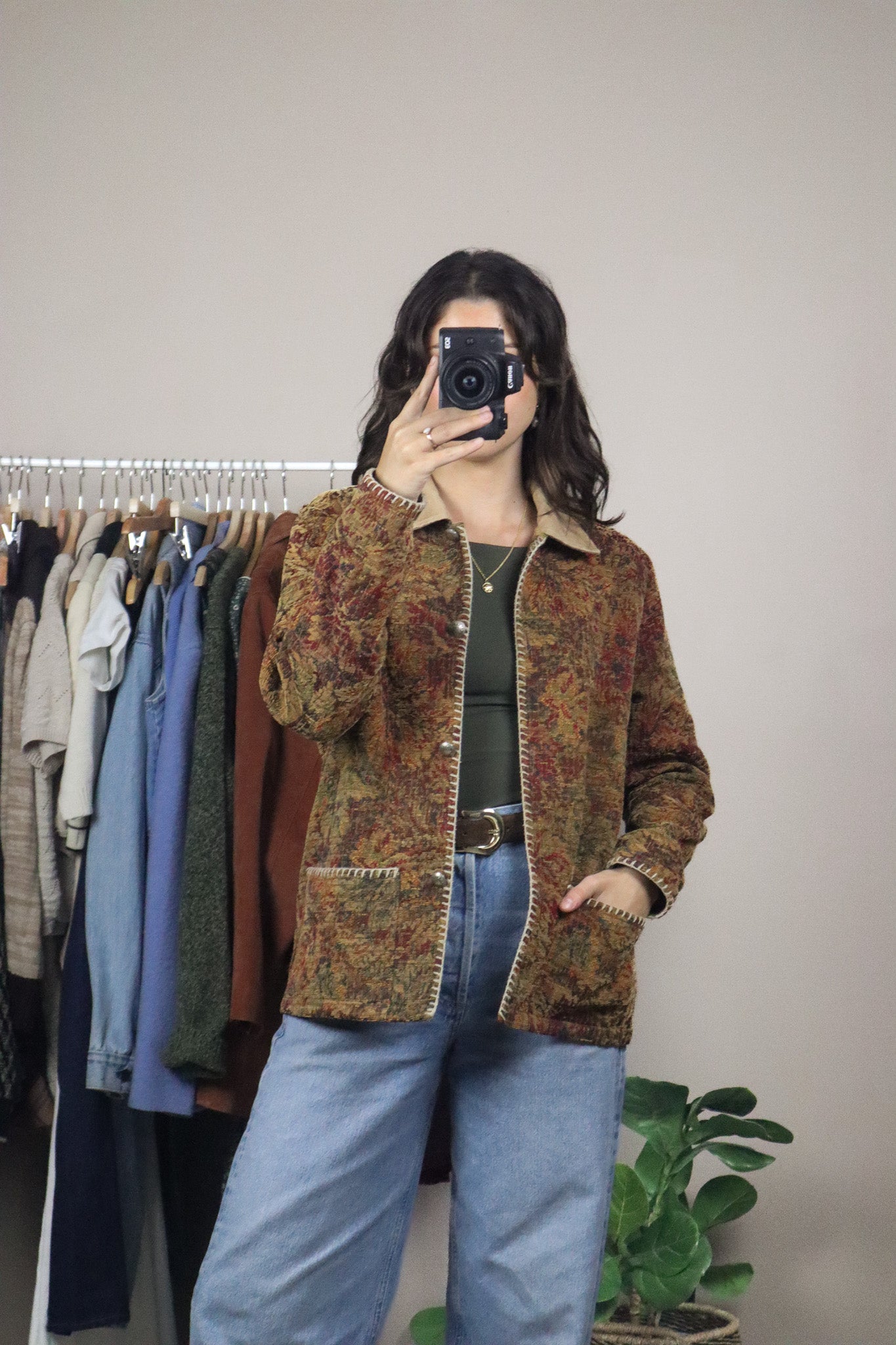 Made in Canada x Vintage x Tapestry Chore Coat (S)