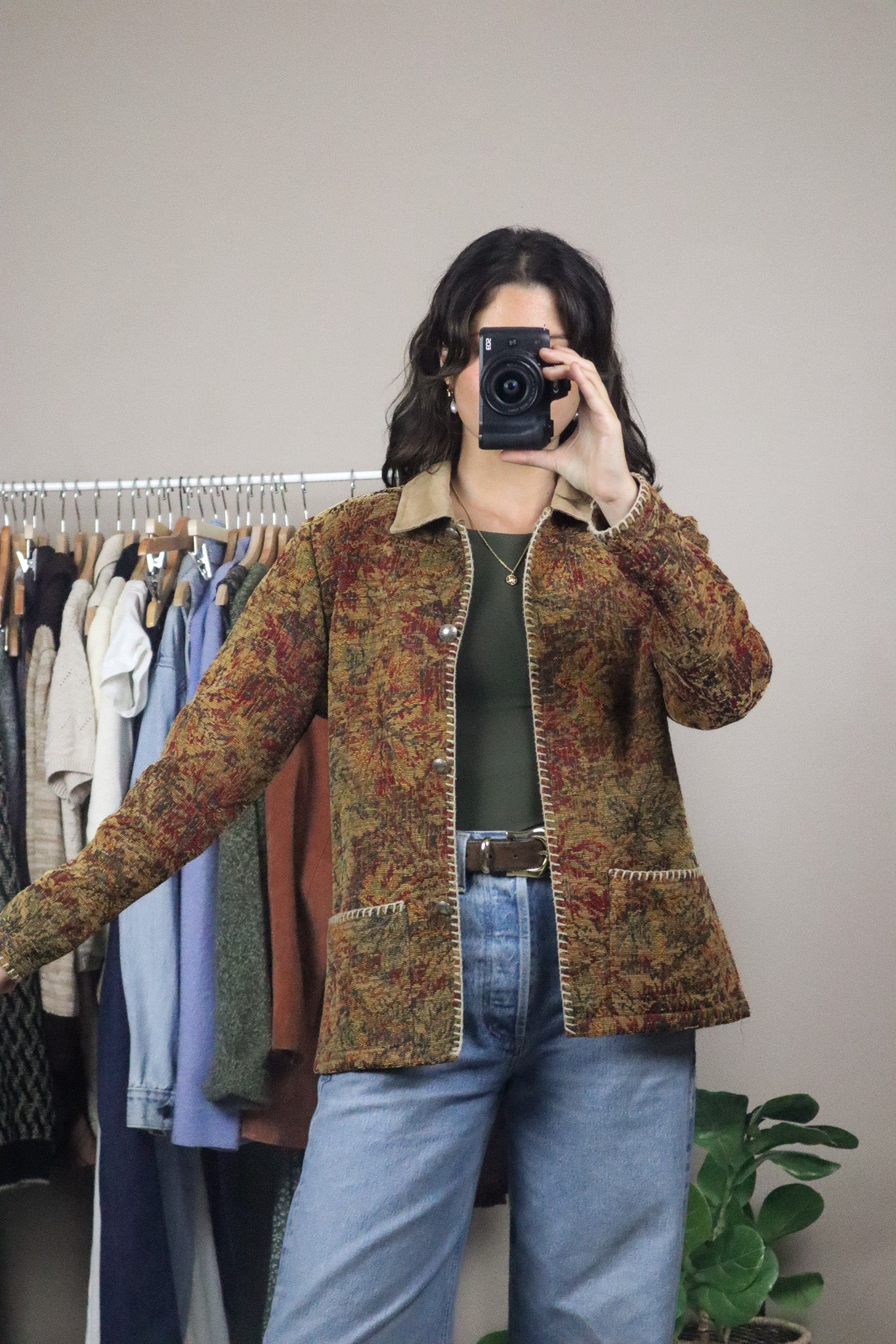 Made in Canada x Vintage x Tapestry Chore Coat (S)