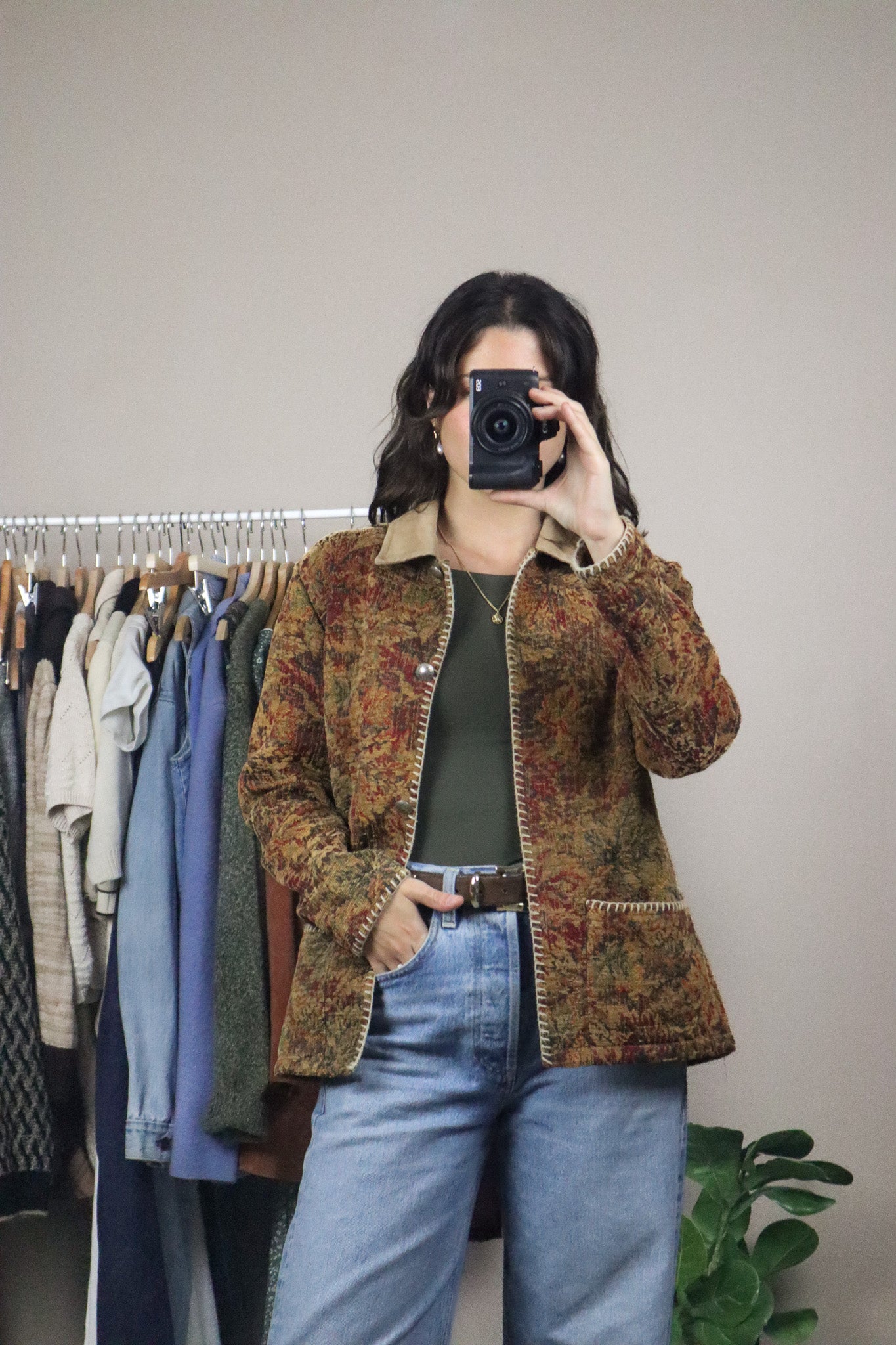 Made in Canada x Vintage x Tapestry Chore Coat (S)
