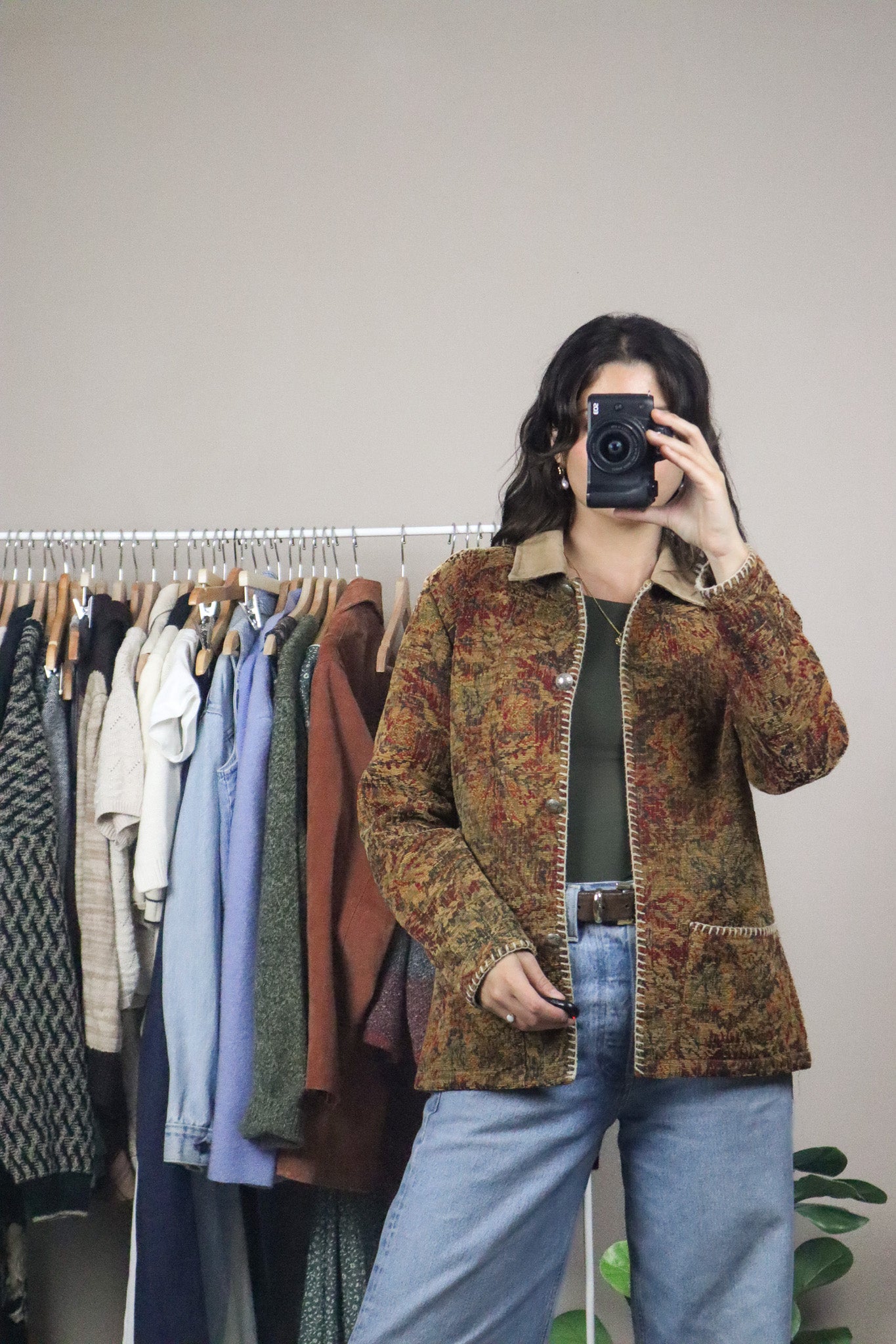 Made in Canada x Vintage x Tapestry Chore Coat (S)