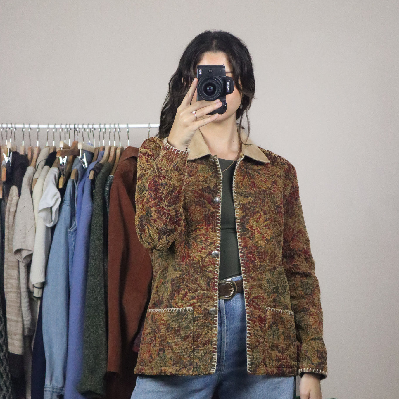 Made in Canada x Vintage x Tapestry Chore Coat (S)