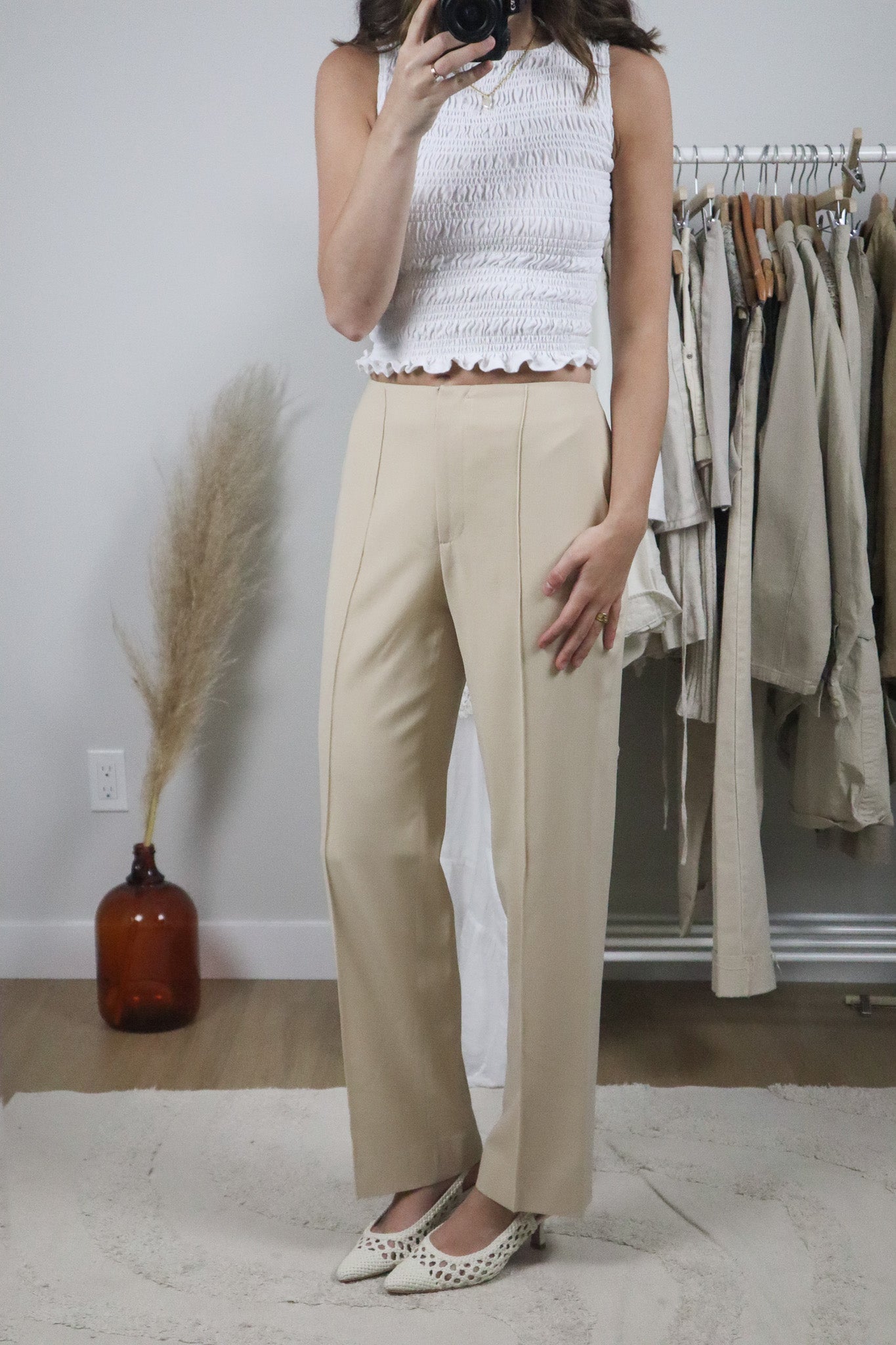 Vintage x Midrise Wool Pleated Pants (4)