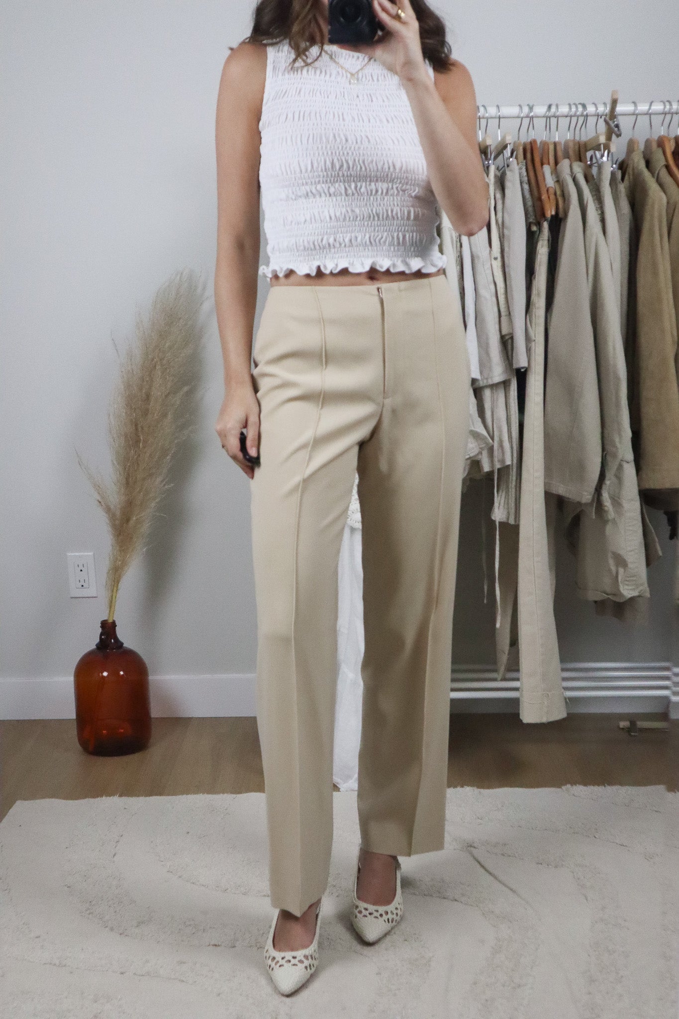Vintage x Midrise Wool Pleated Pants (4)