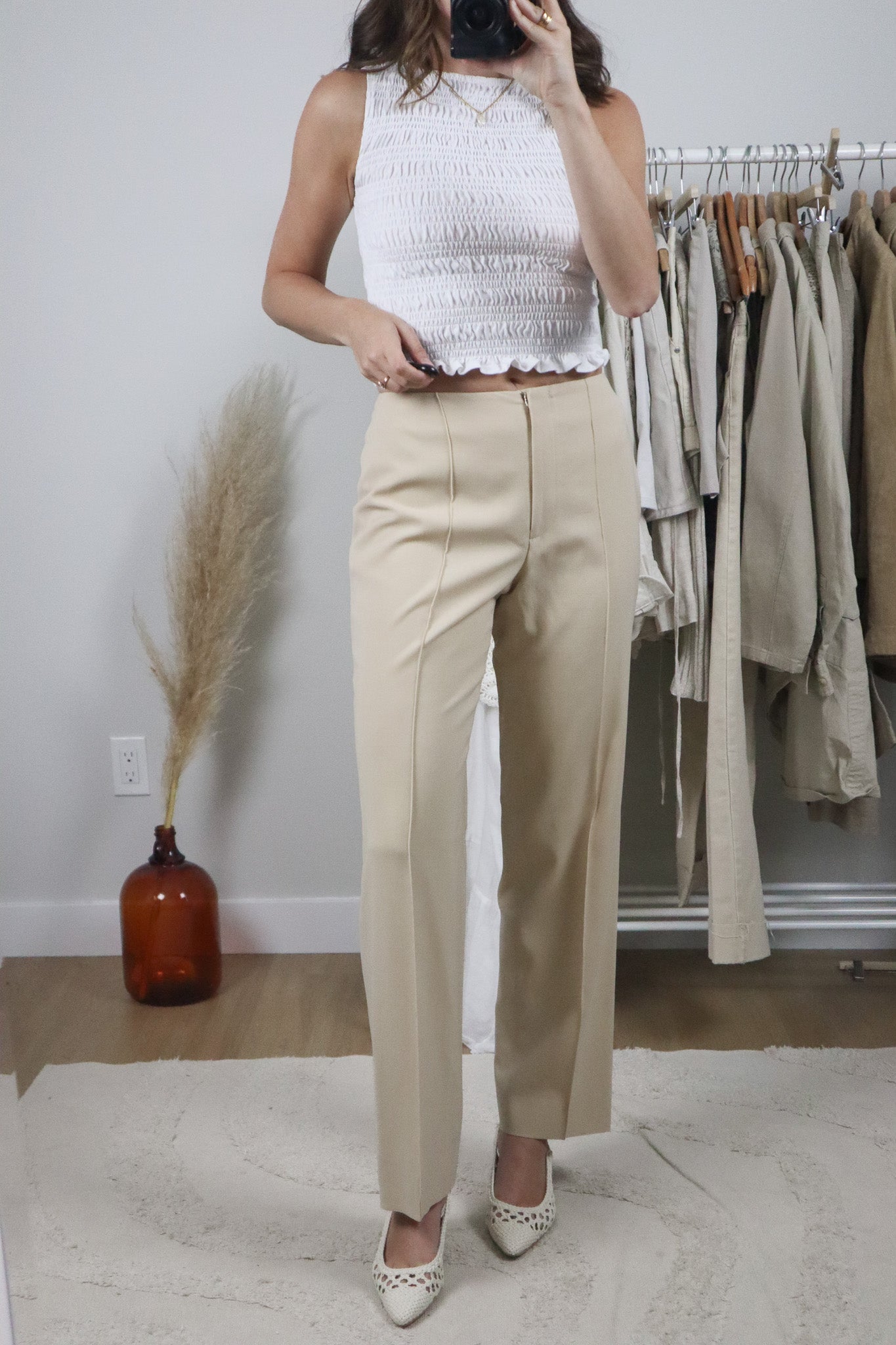 Vintage x Midrise Wool Pleated Pants (4)