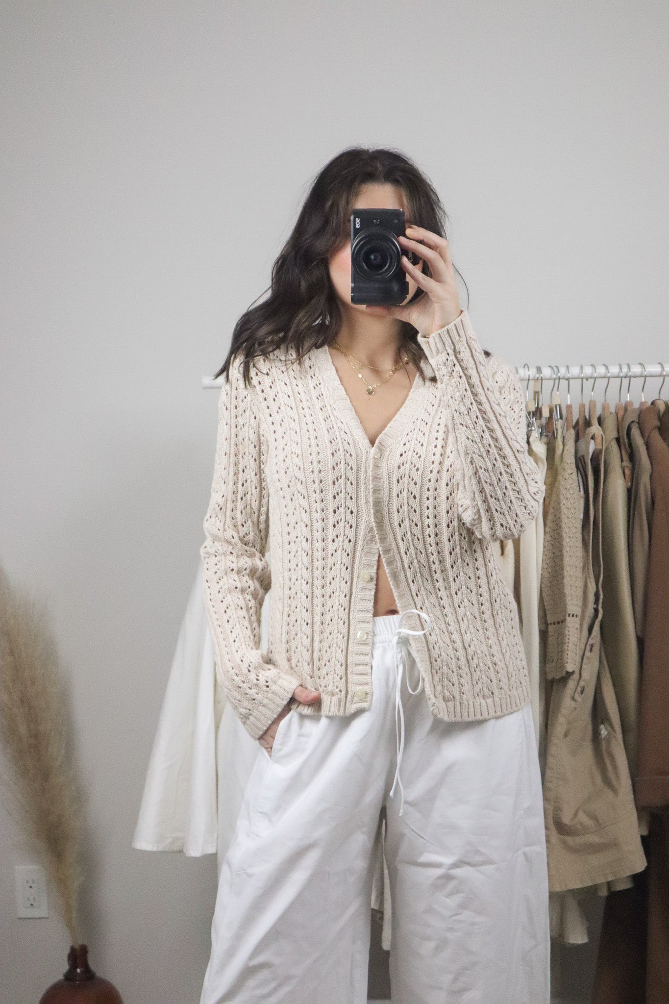 Vintage x Cotton Knit Cardigan (M/L)