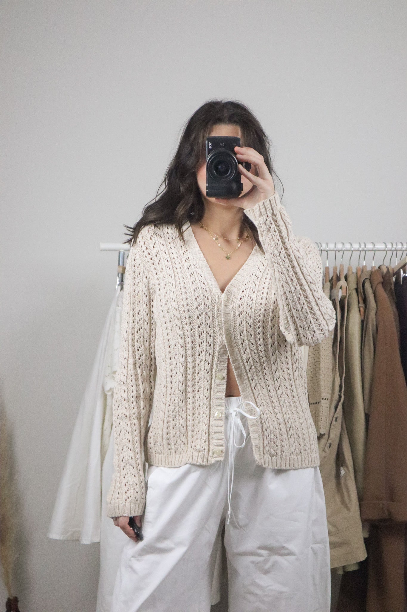 Vintage x Cotton Knit Cardigan (M/L)