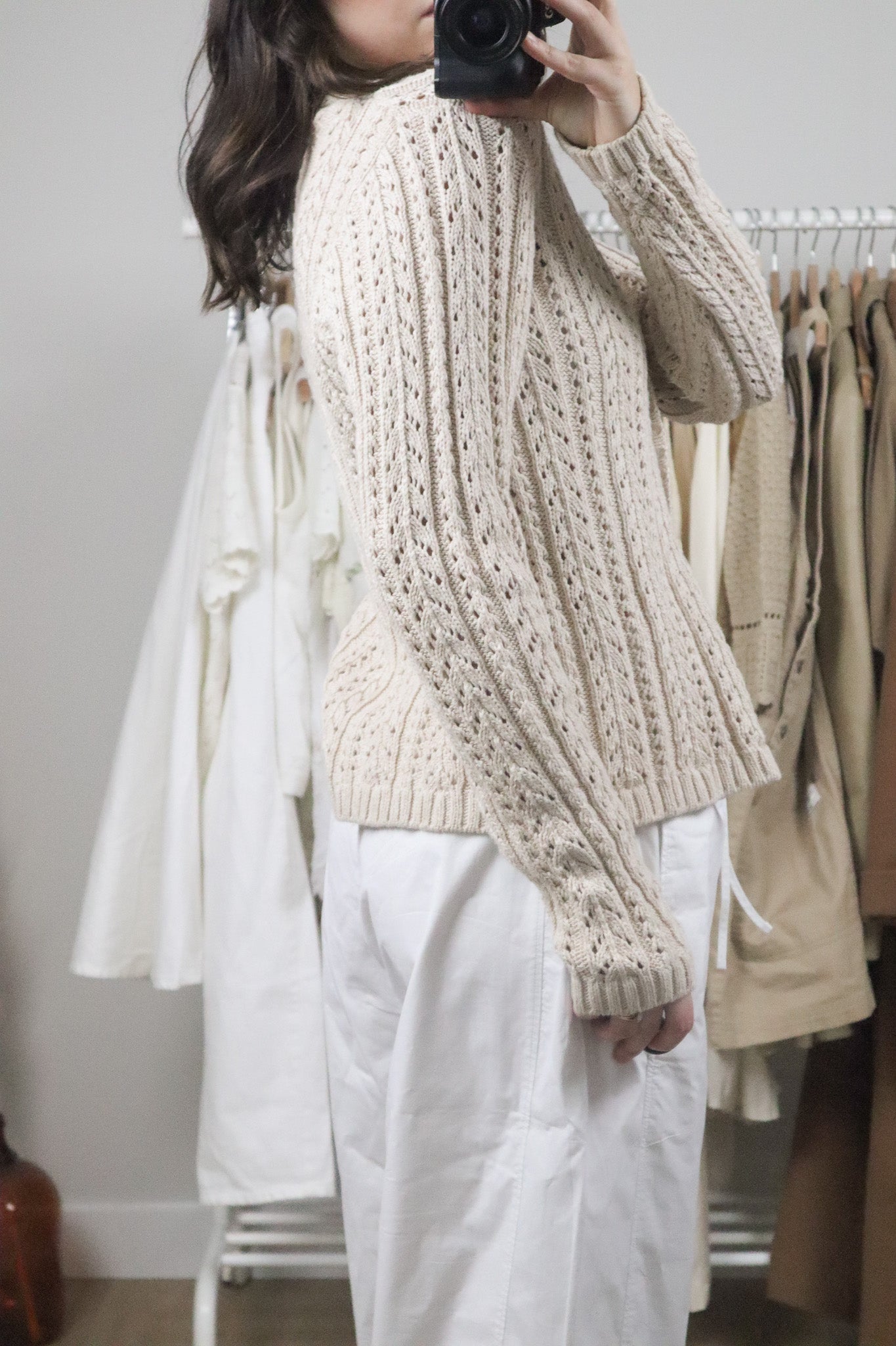 Vintage x Cotton Knit Cardigan (M/L)