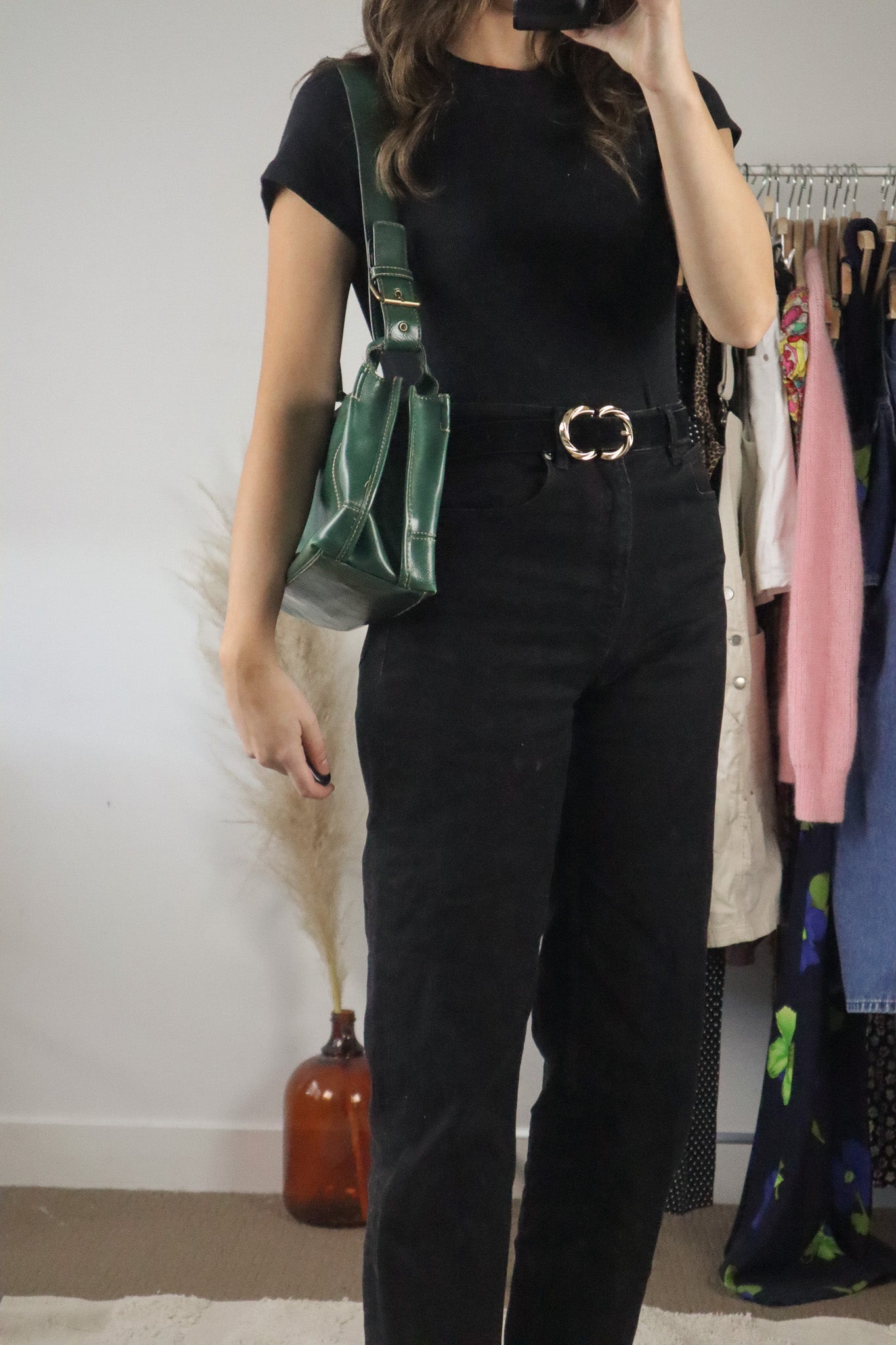 Vintage x Faux Leather Purse
