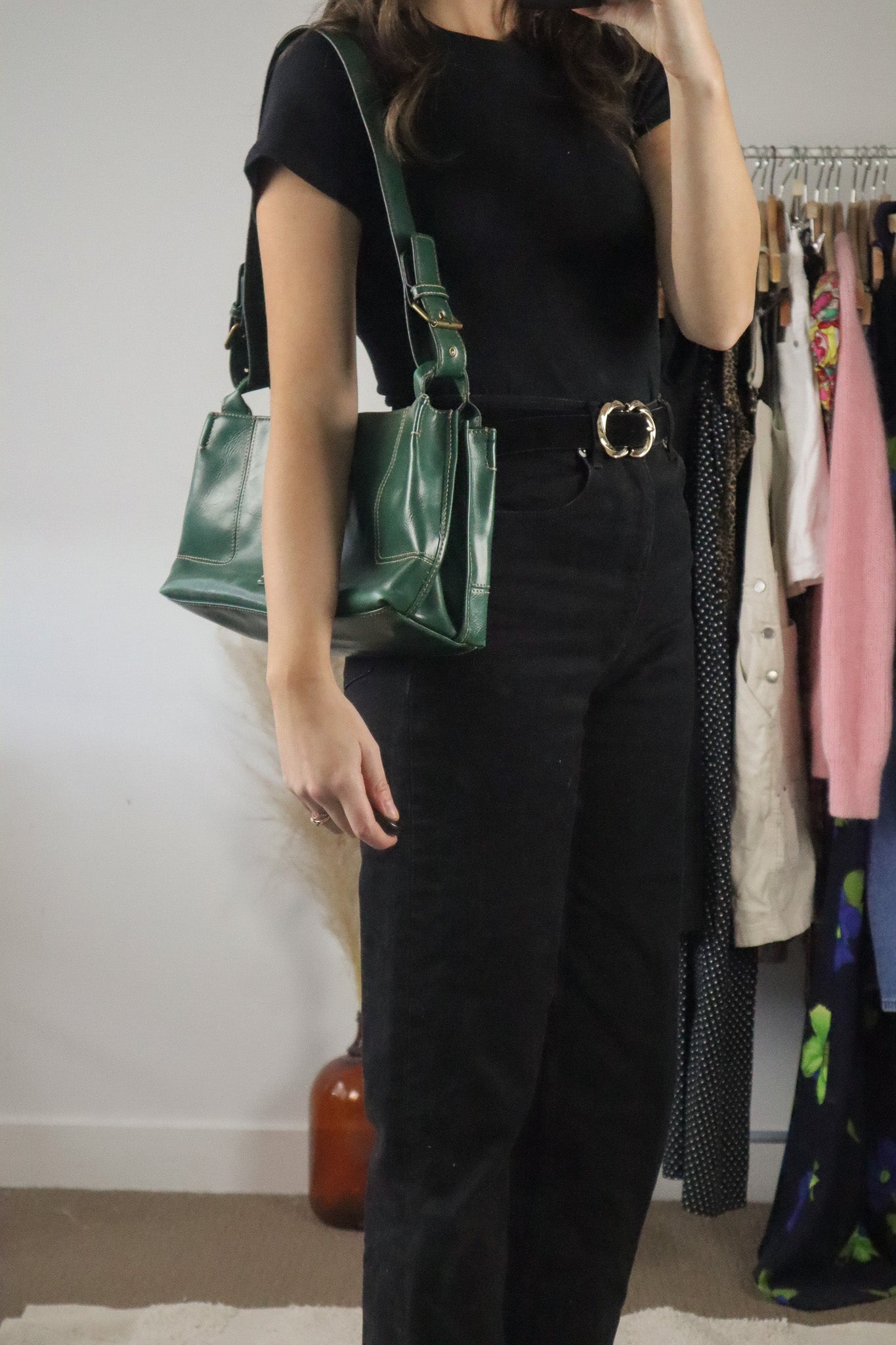Vintage x Faux Leather Purse