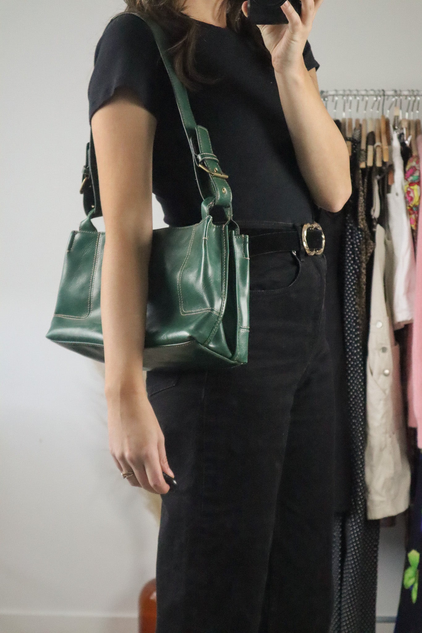 Vintage x Faux Leather Purse
