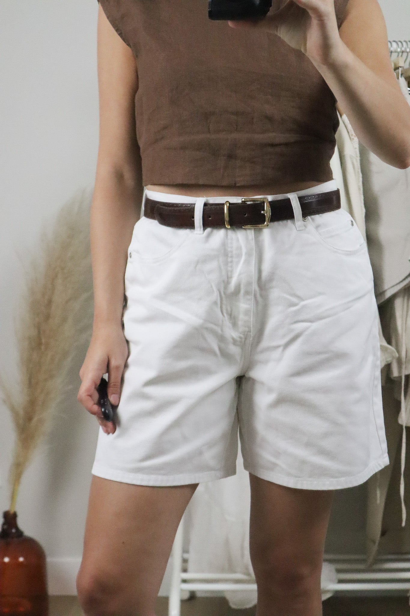 Made in Canada x Vintage x Leather Belt (S/M)