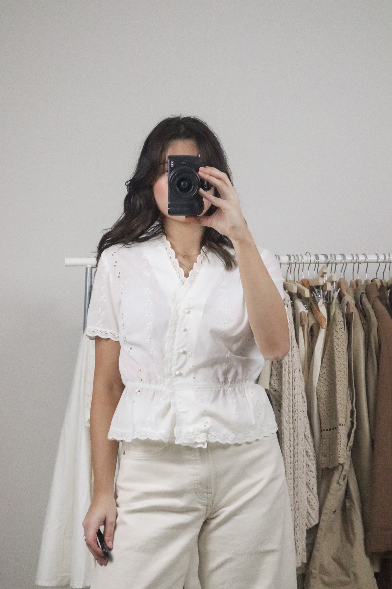 Vintage x Eyelet 70s Blouse (S)