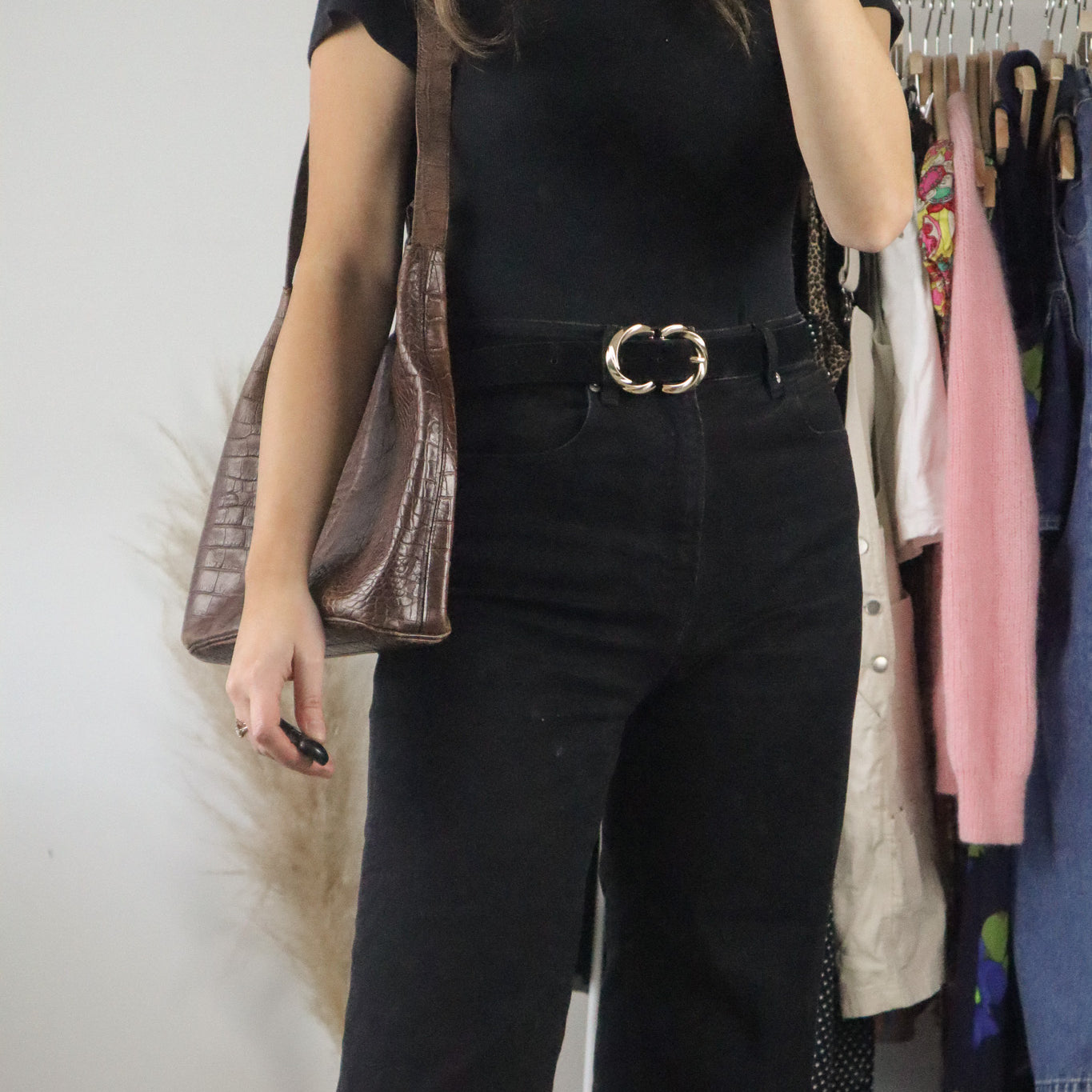 Made in Italy x Vintage x Leather Textured Purse