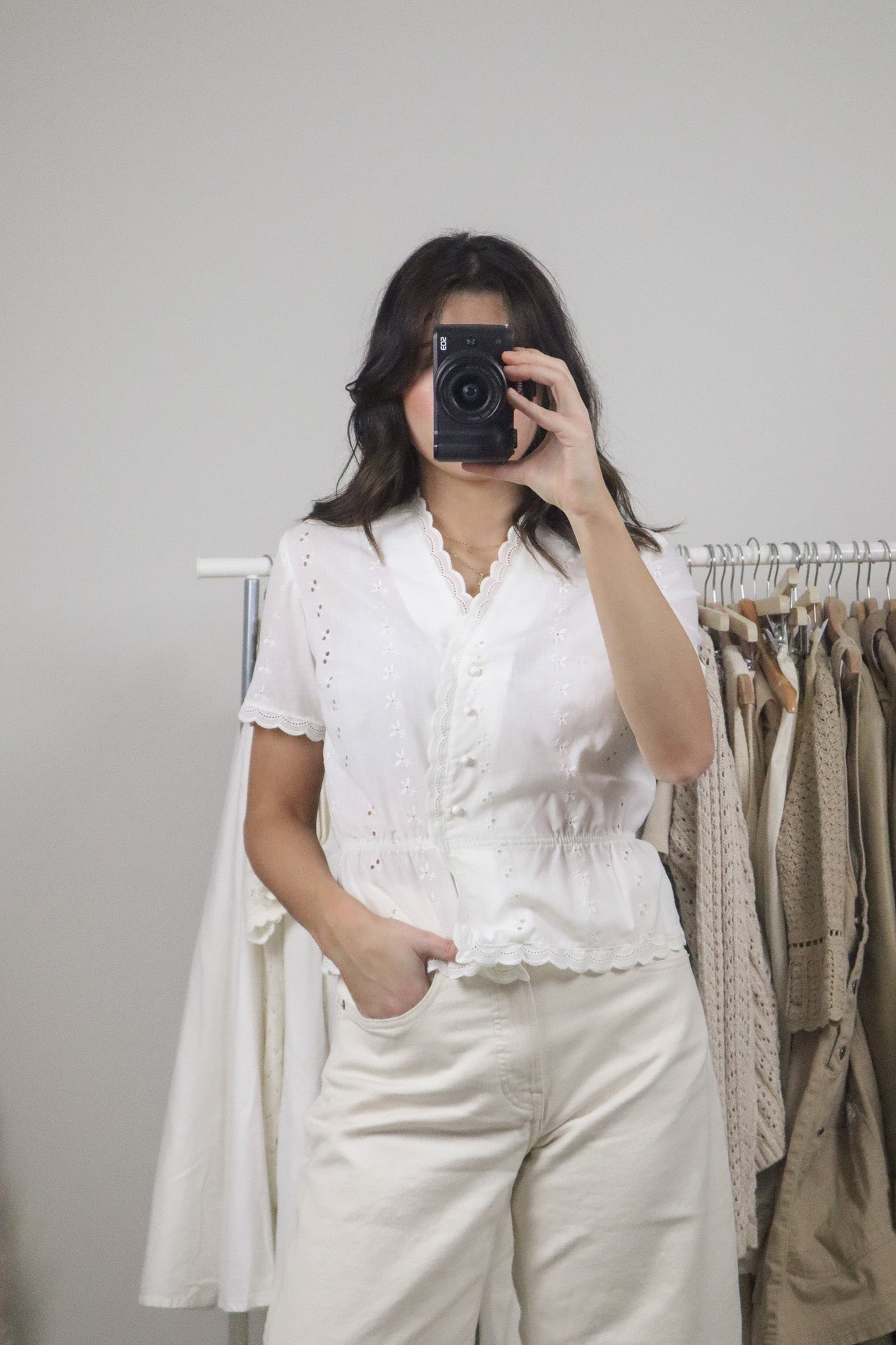 Vintage x Eyelet 70s Blouse (S)