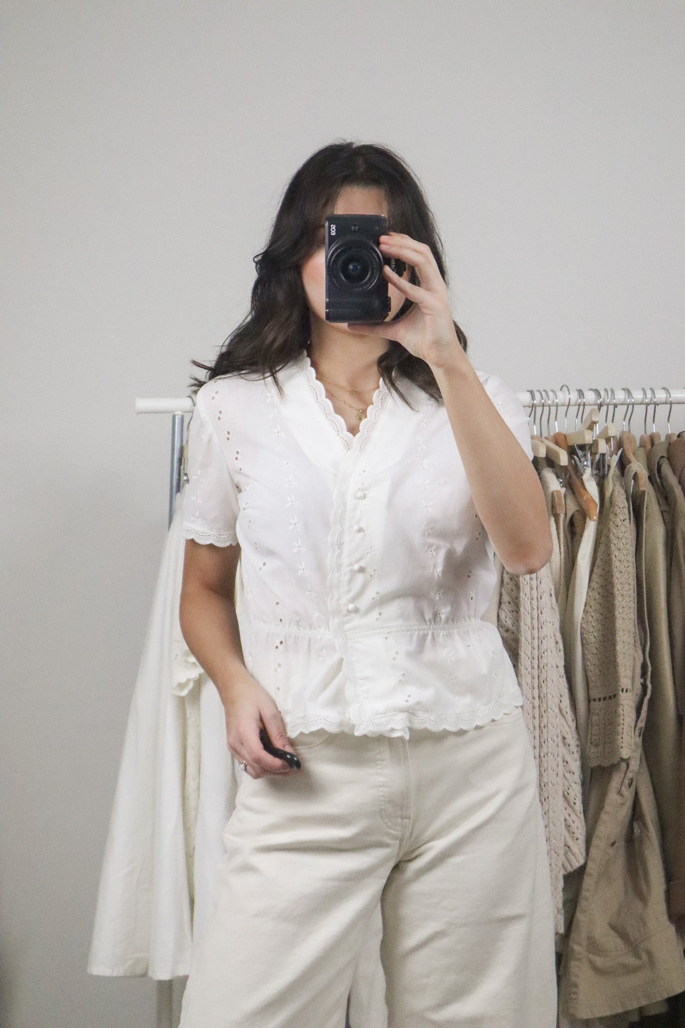 Vintage x Eyelet 70s Blouse (S)