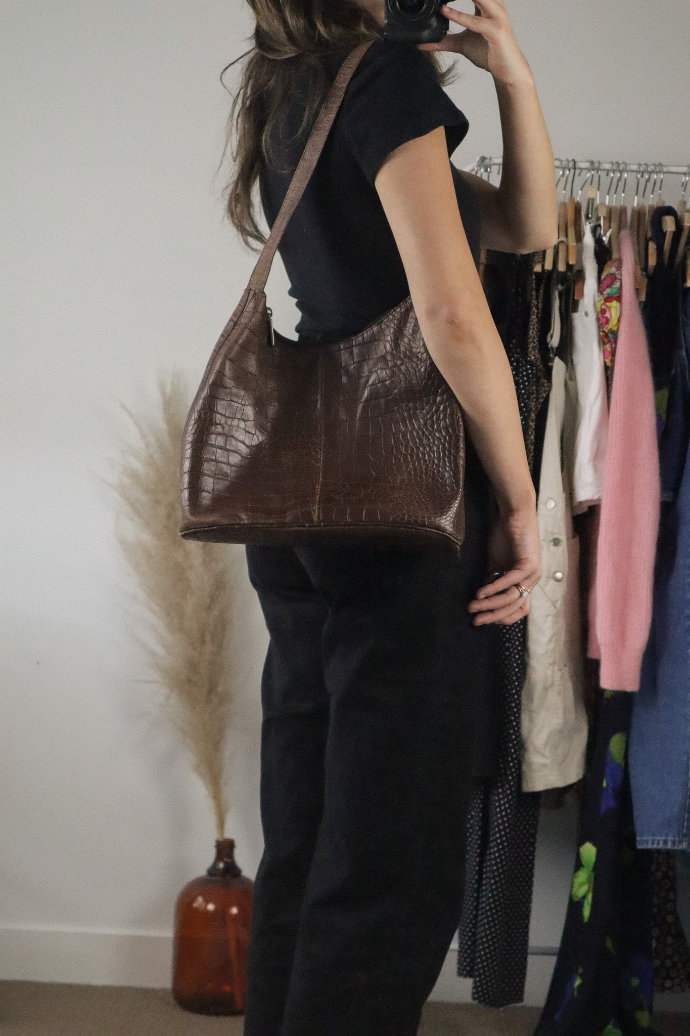 Made in Italy x Vintage x Leather Textured Purse