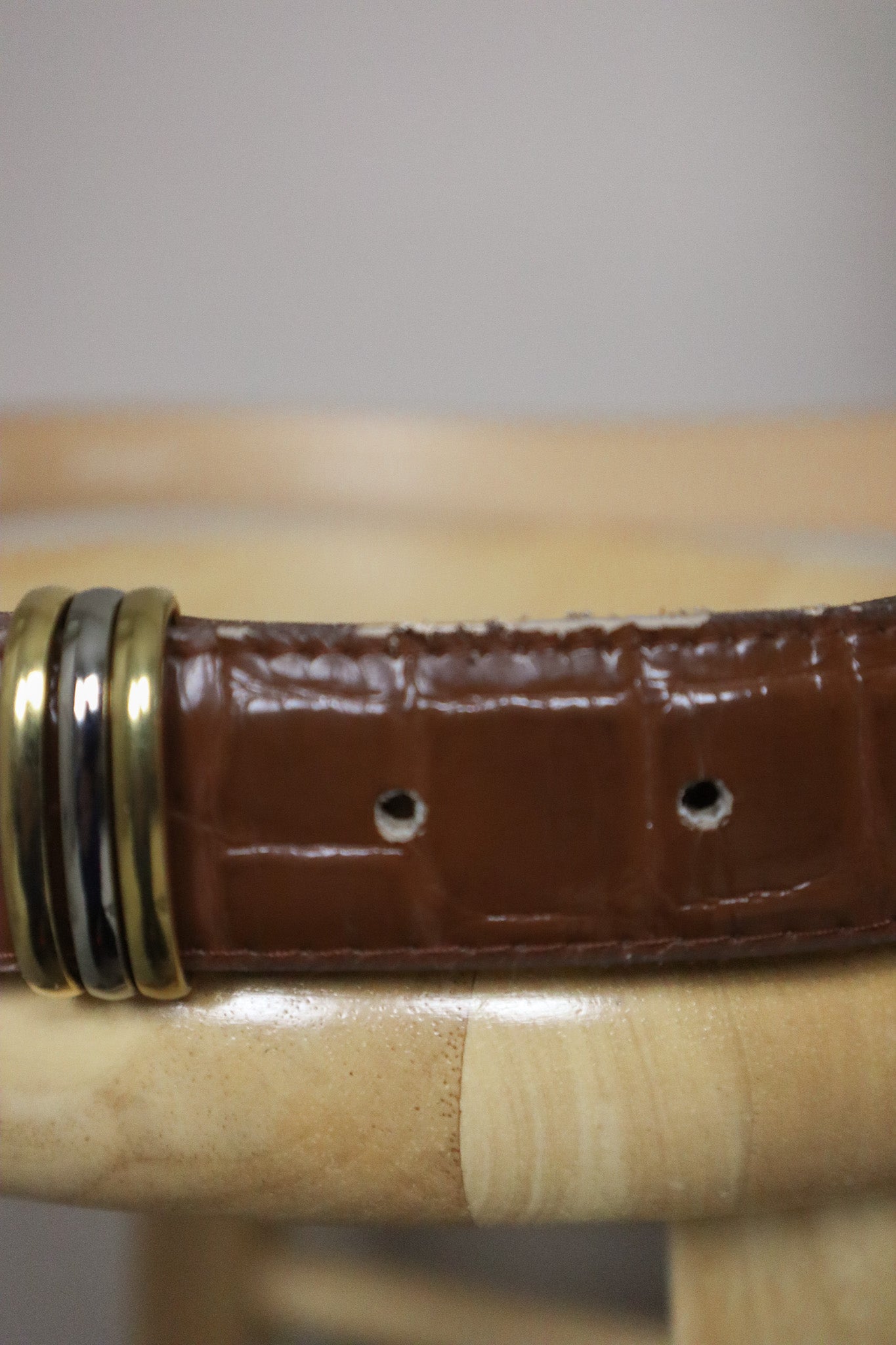 Made in Canada x Vintage x Faux Leather Belt (L/XL)