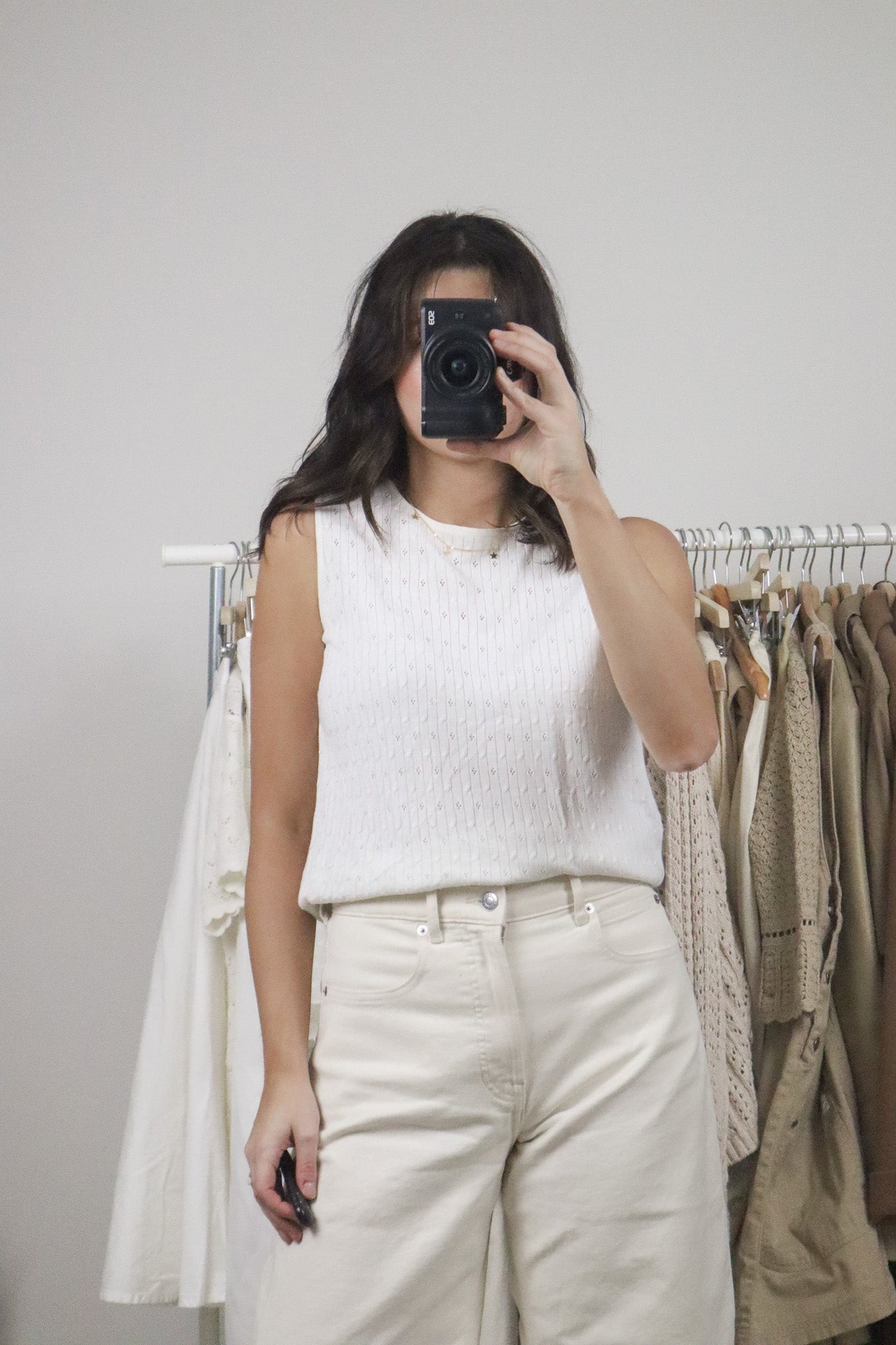 Vintage x Eyelet Knit Tank (M)