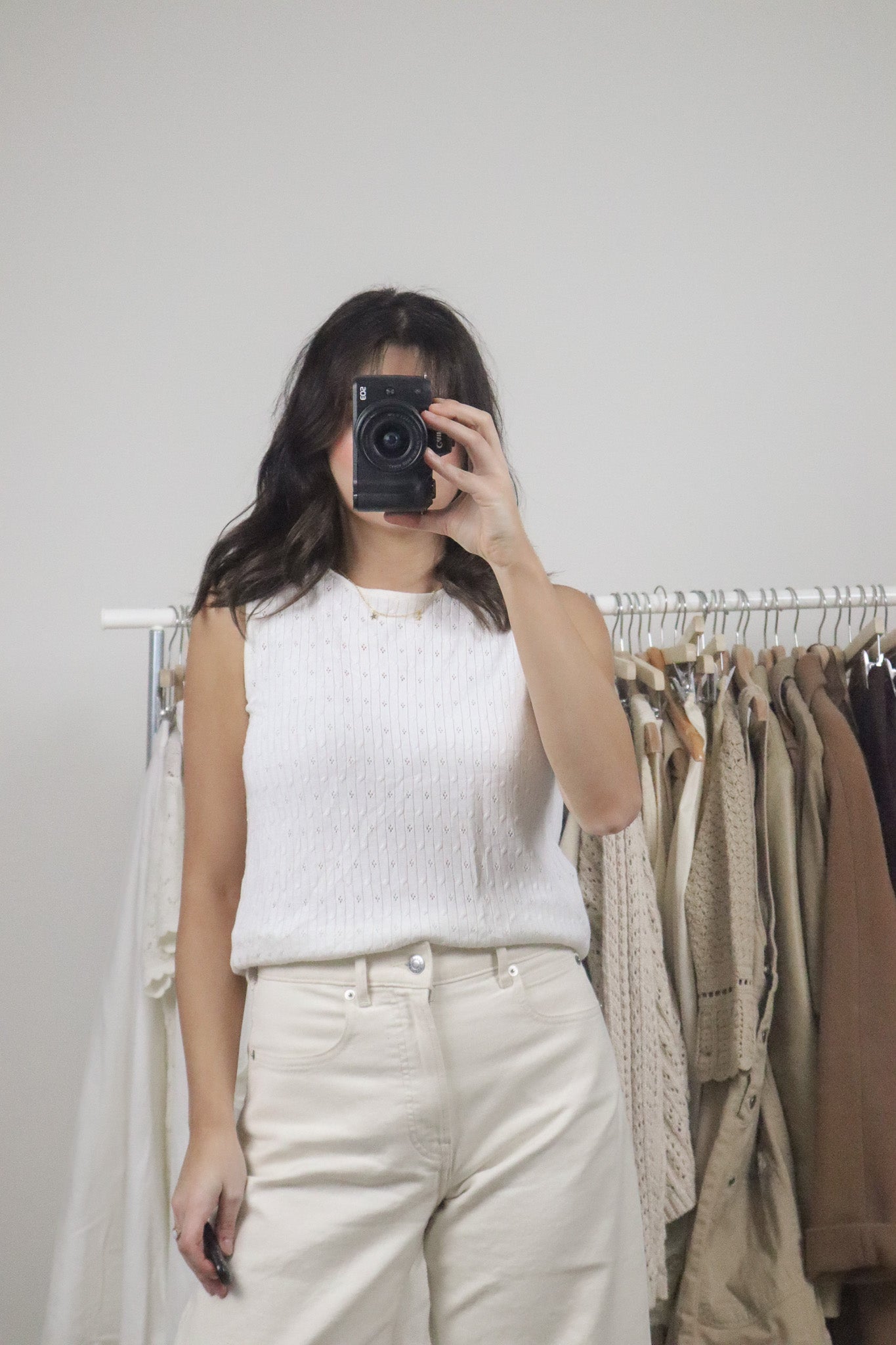 Vintage x Eyelet Knit Tank (M)