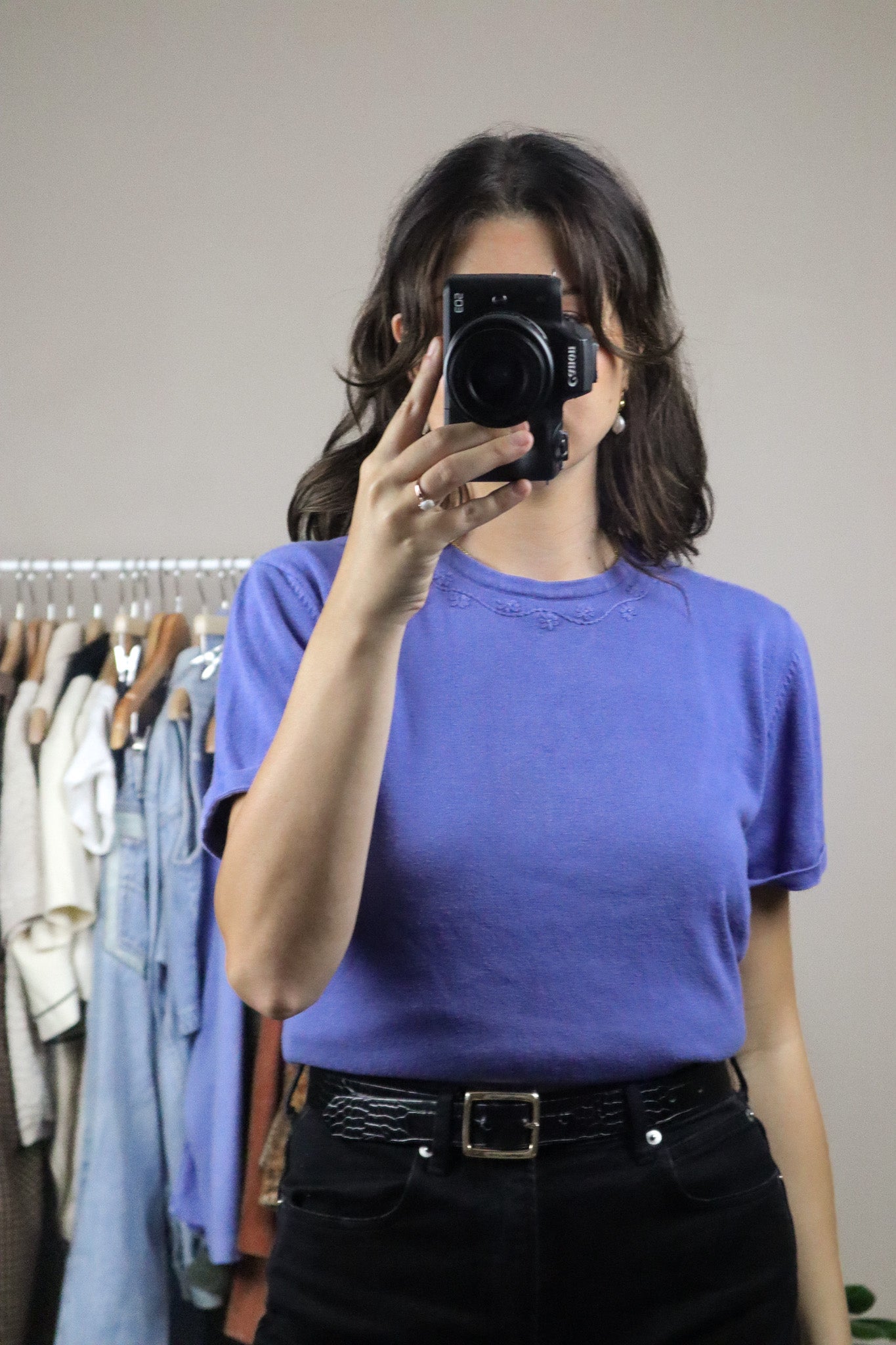 Vintage x Embroidered T-Shirt (M)