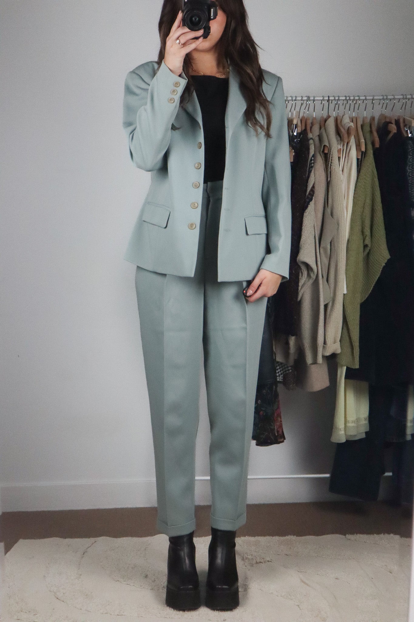 Made in France x Vintage x Wool Blend Two Piece Set (4)