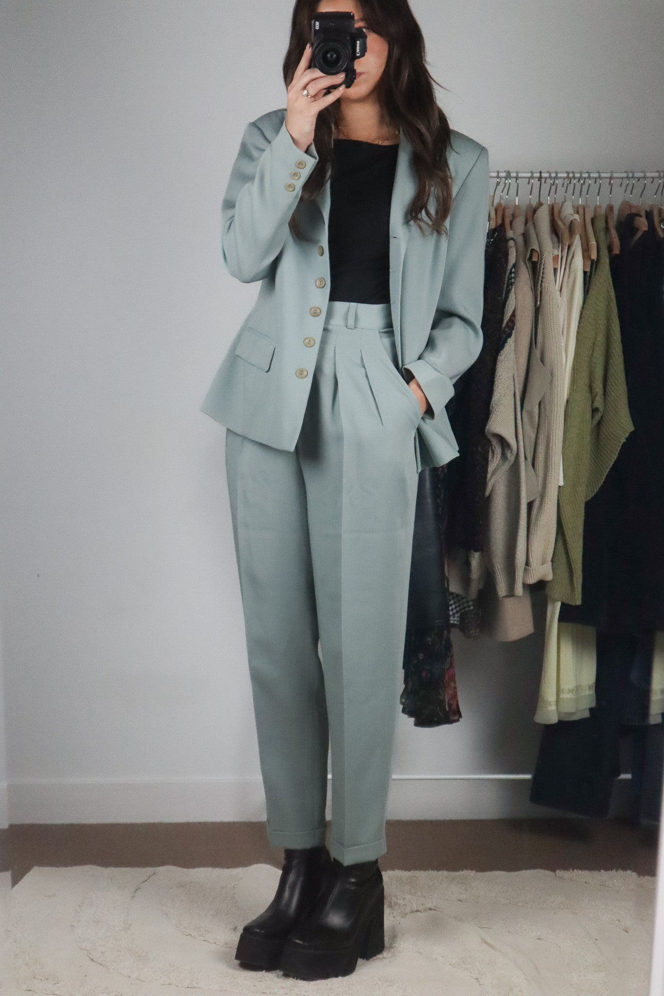 Made in France x Vintage x Wool Blend Two Piece Set (4)