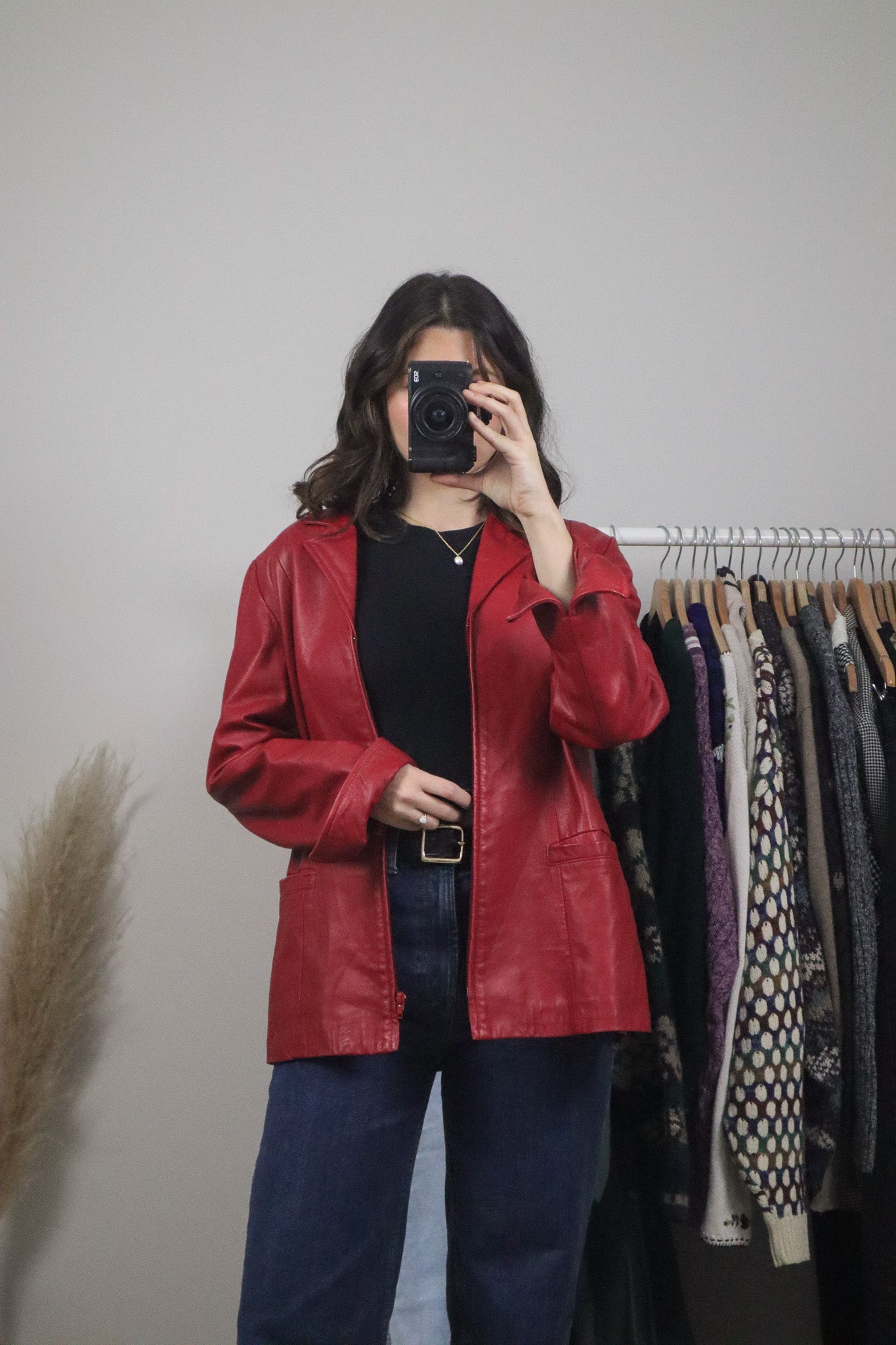 Made in Canada x Vintage x Danier Red Leather Jacket (M)