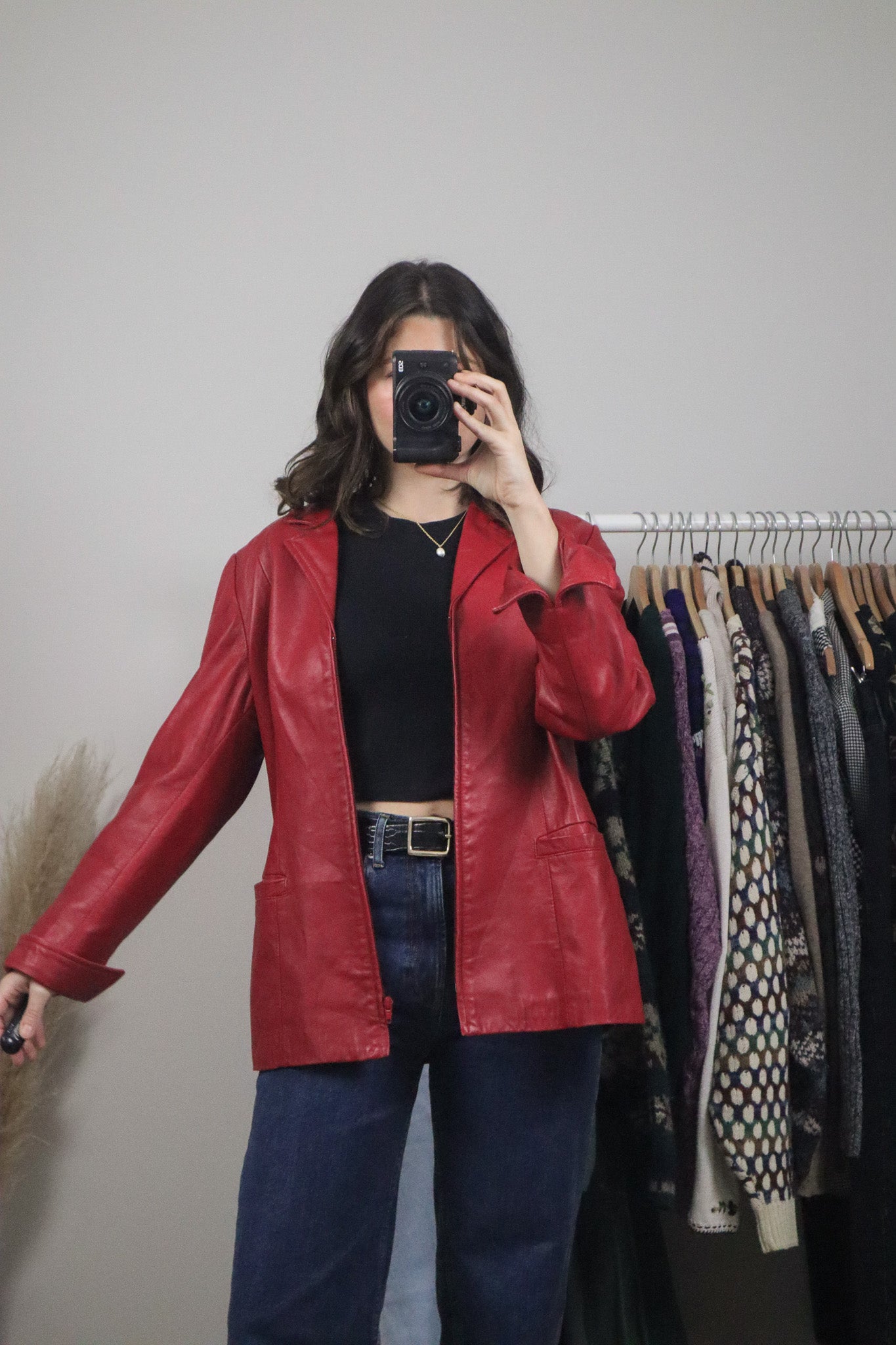 Made in Canada x Vintage x Danier Red Leather Jacket (M)