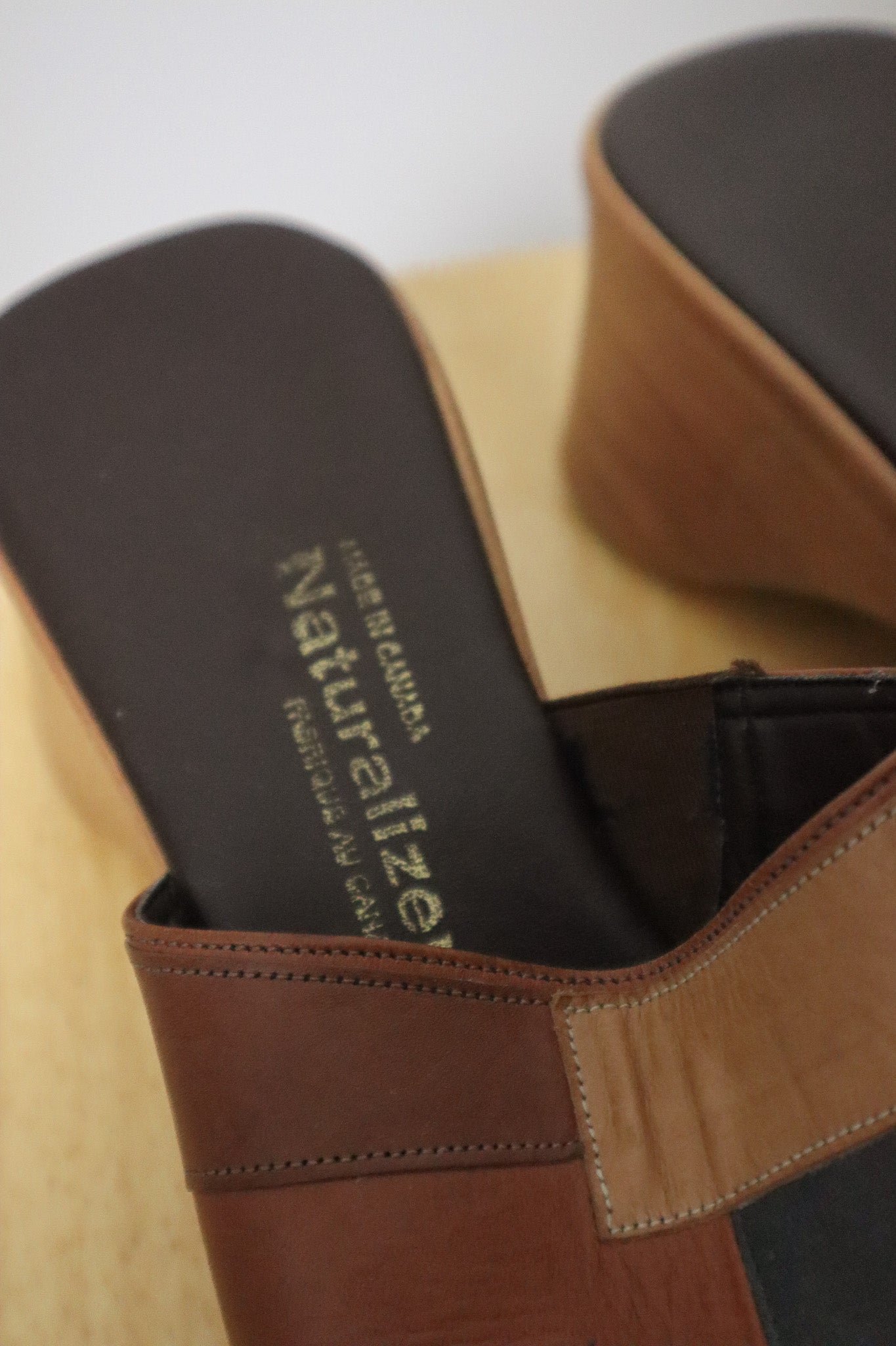Made in Canada x Vintage x Leather Patchwork Sandals (7-7.5)
