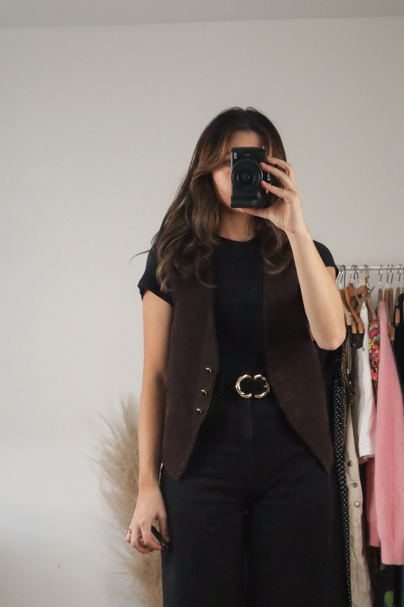 Vintage x Leather Vest (S)