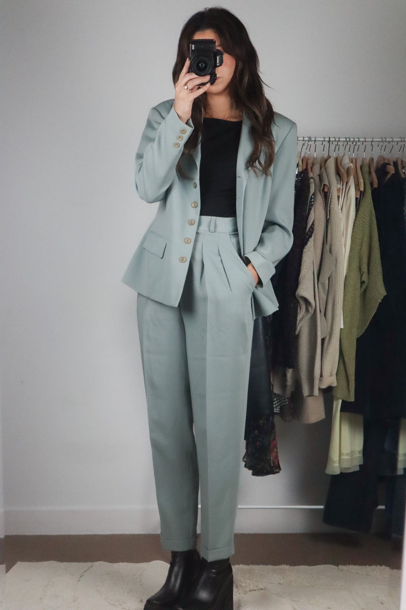 Made in France x Vintage x Wool Blend Two Piece Set (4)