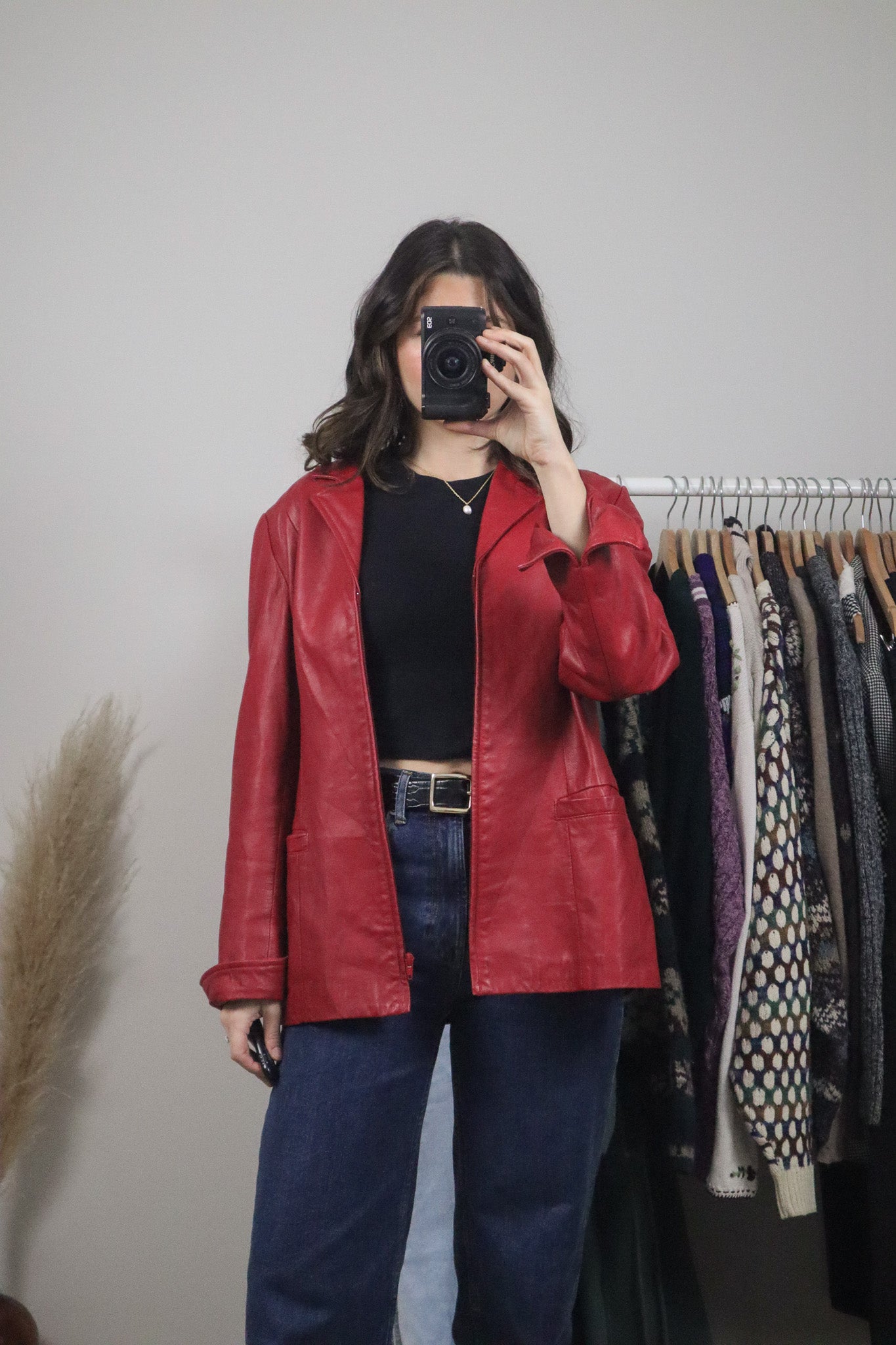 Made in Canada x Vintage x Danier Red Leather Jacket (M)