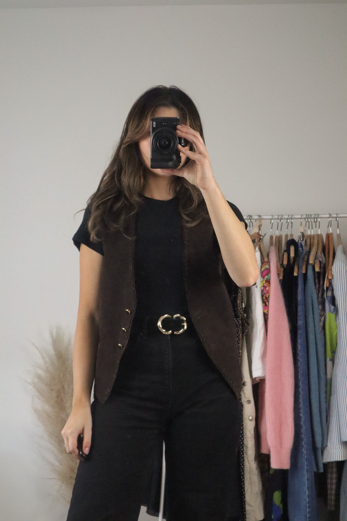 Vintage x Leather Vest (S)