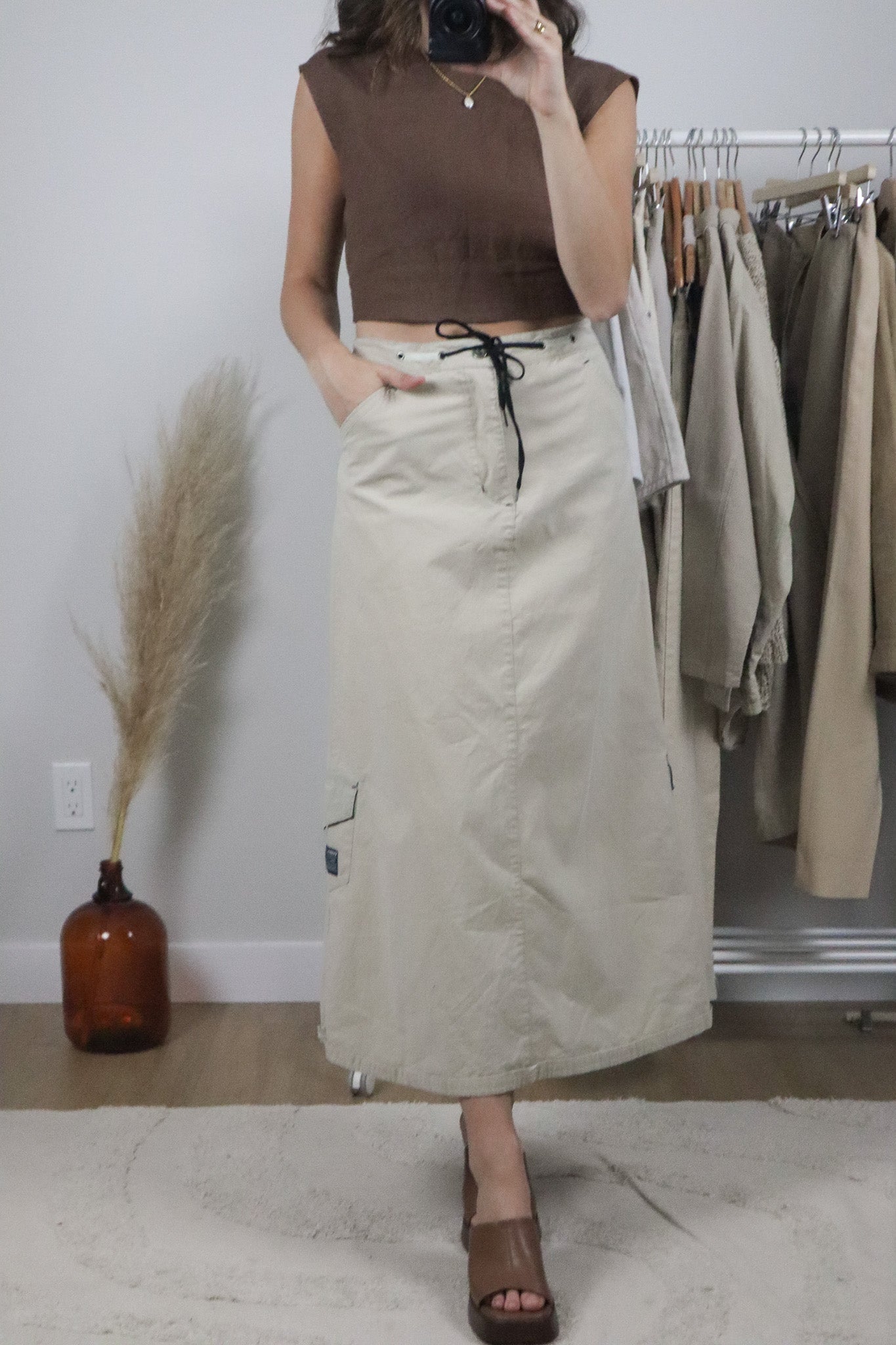 Vintage x Cargo Maxi Skirt (12/14)