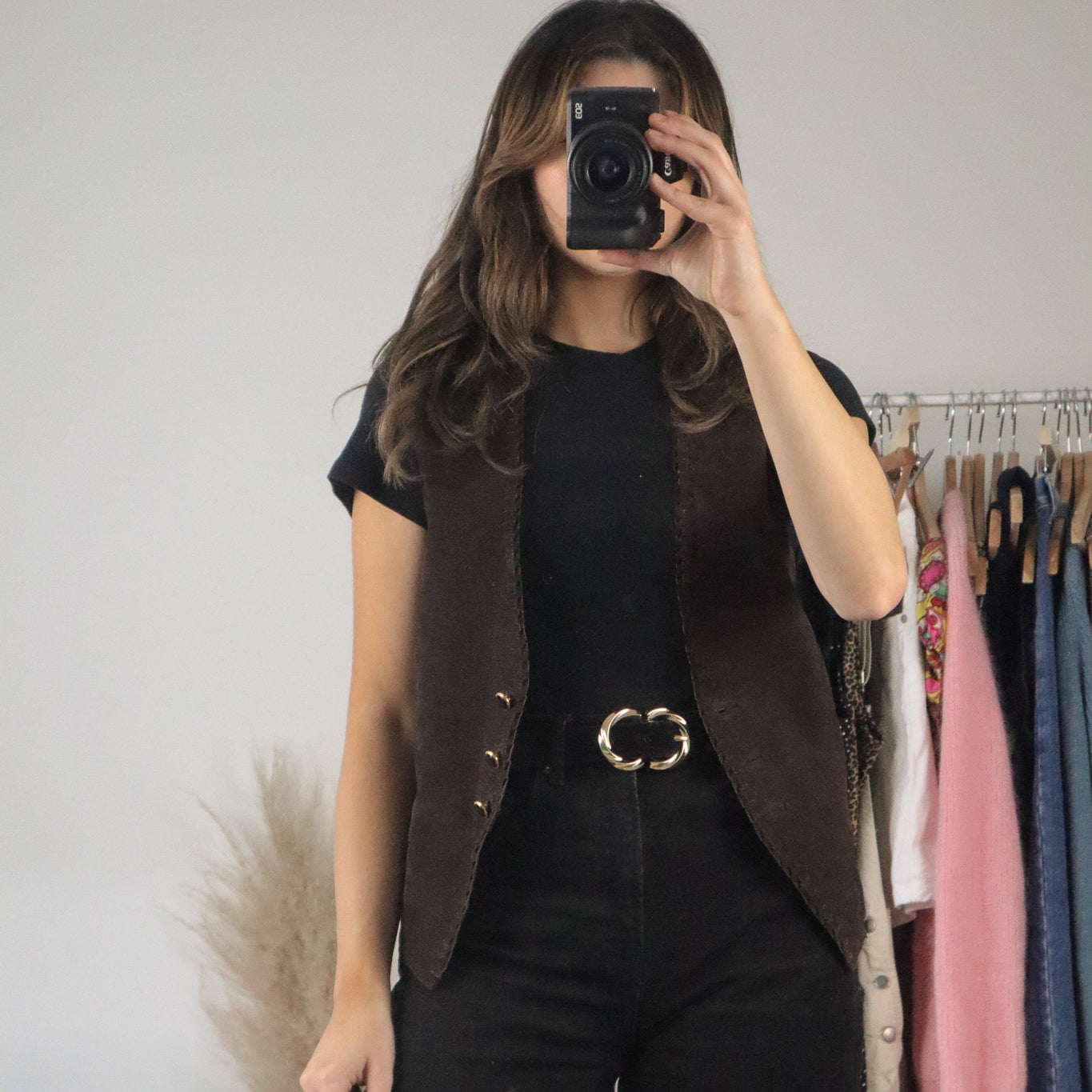 Vintage x Leather Vest (S)