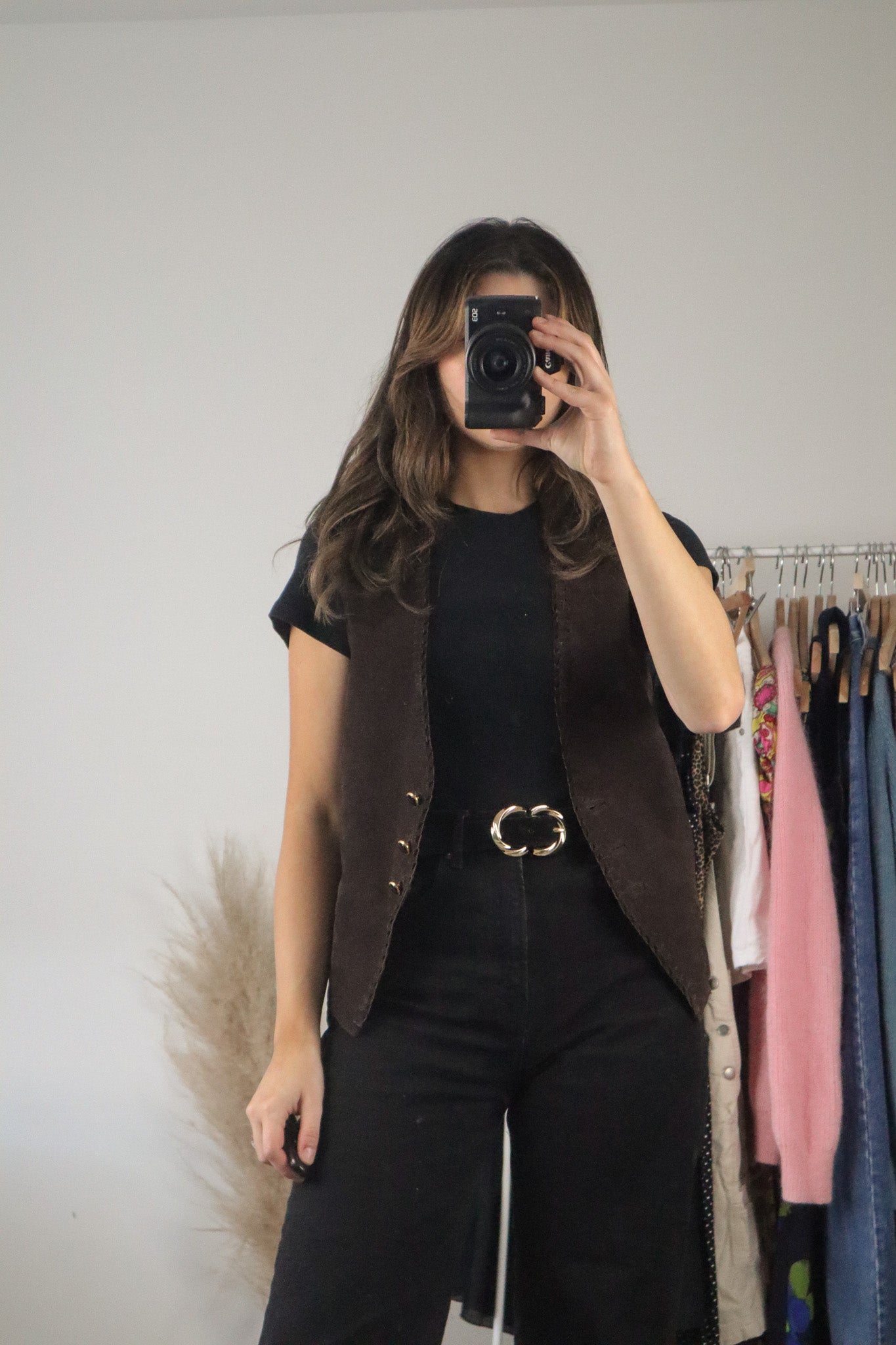 Vintage x Leather Vest (S)