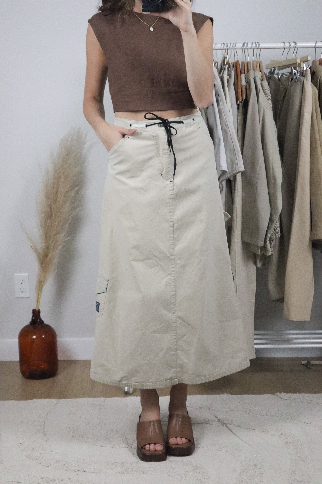 Vintage x Cargo Maxi Skirt (12/14)
