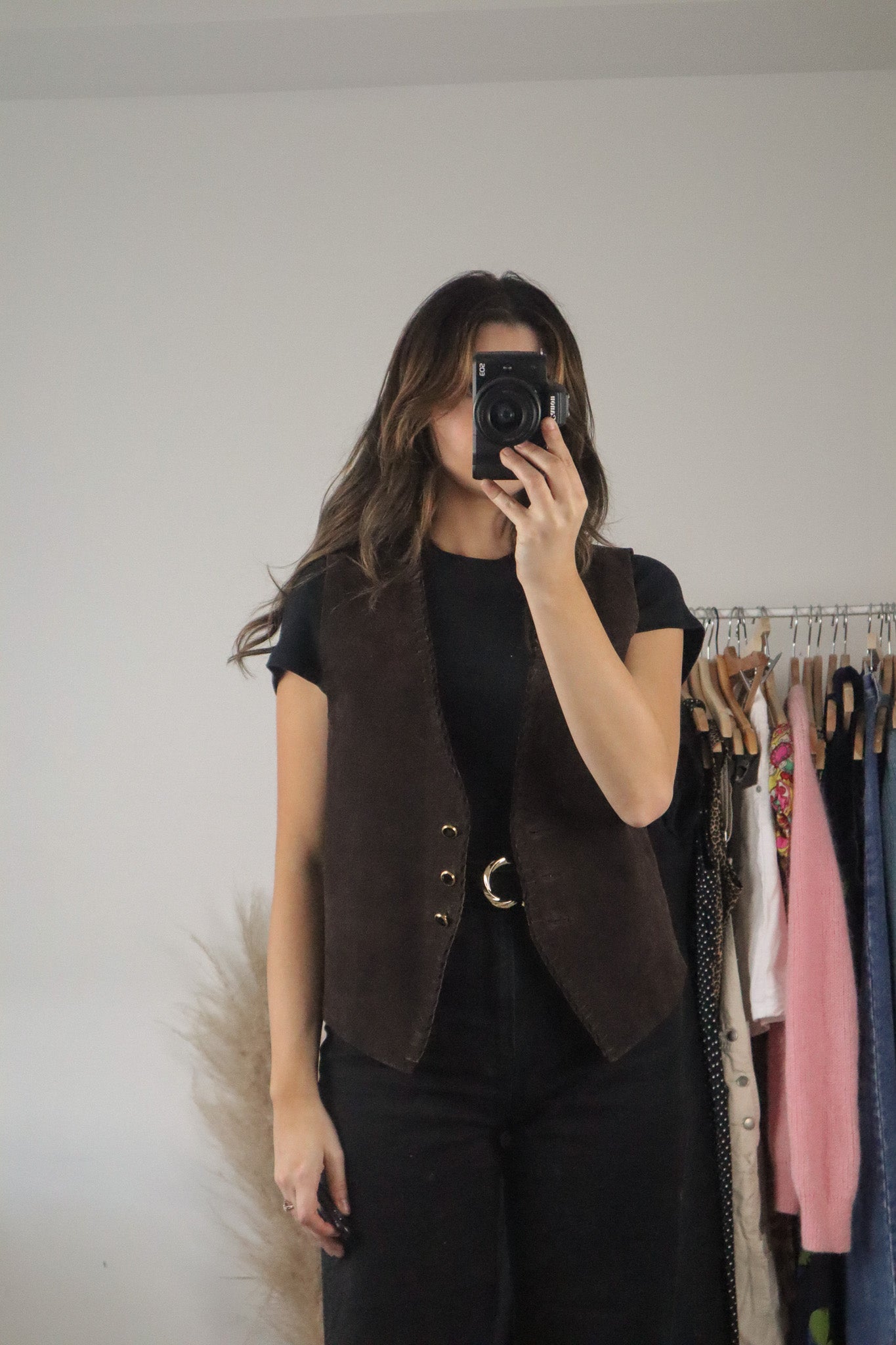 Vintage x Leather Vest (S)
