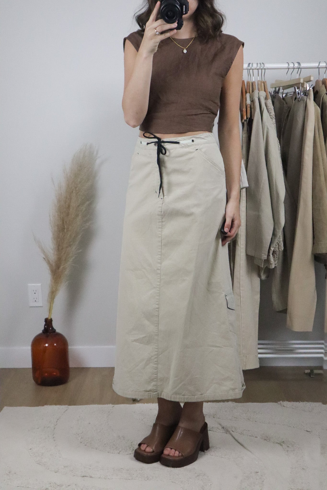 Vintage x Cargo Maxi Skirt (12/14)