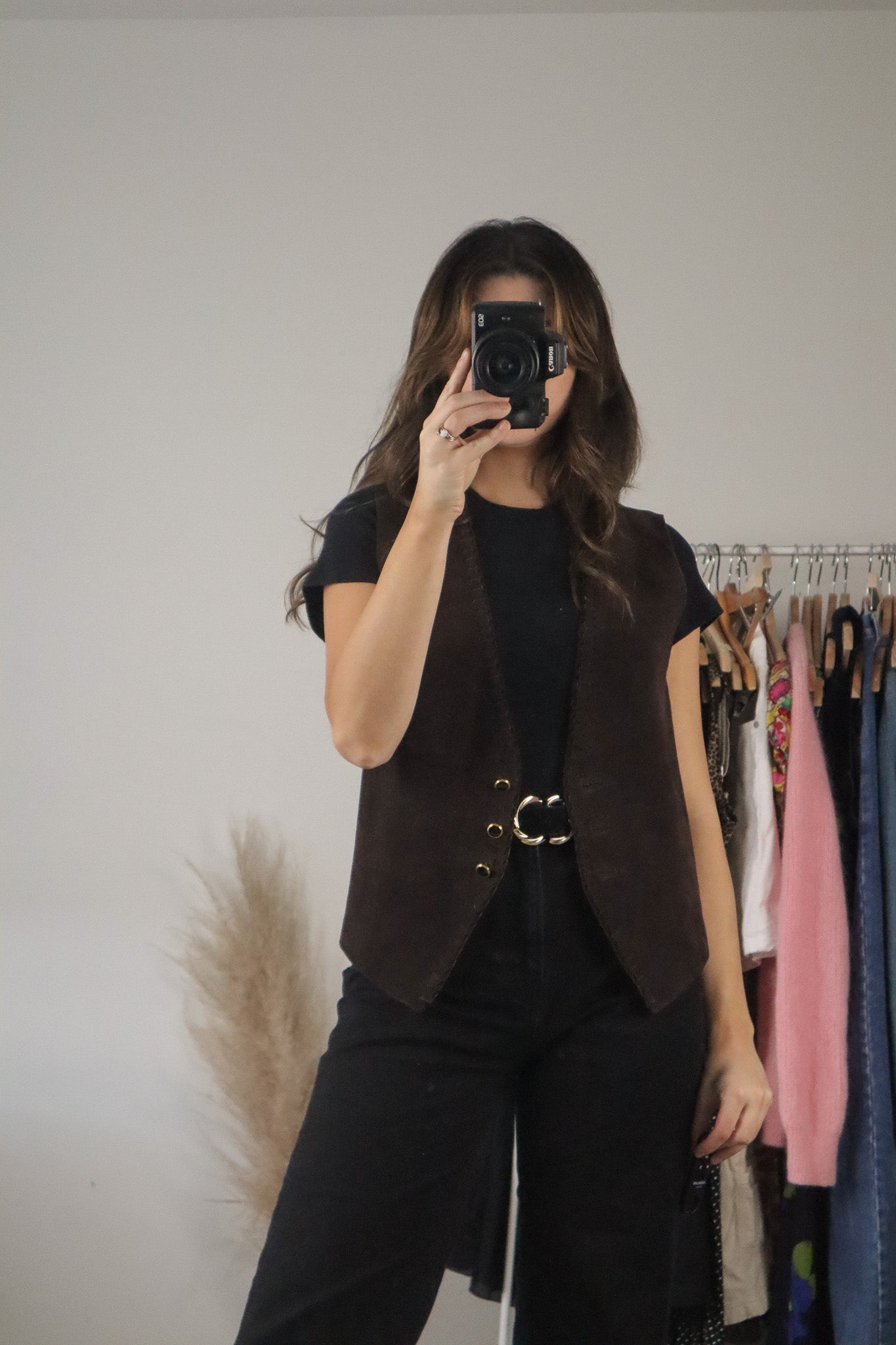 Vintage x Leather Vest (S)